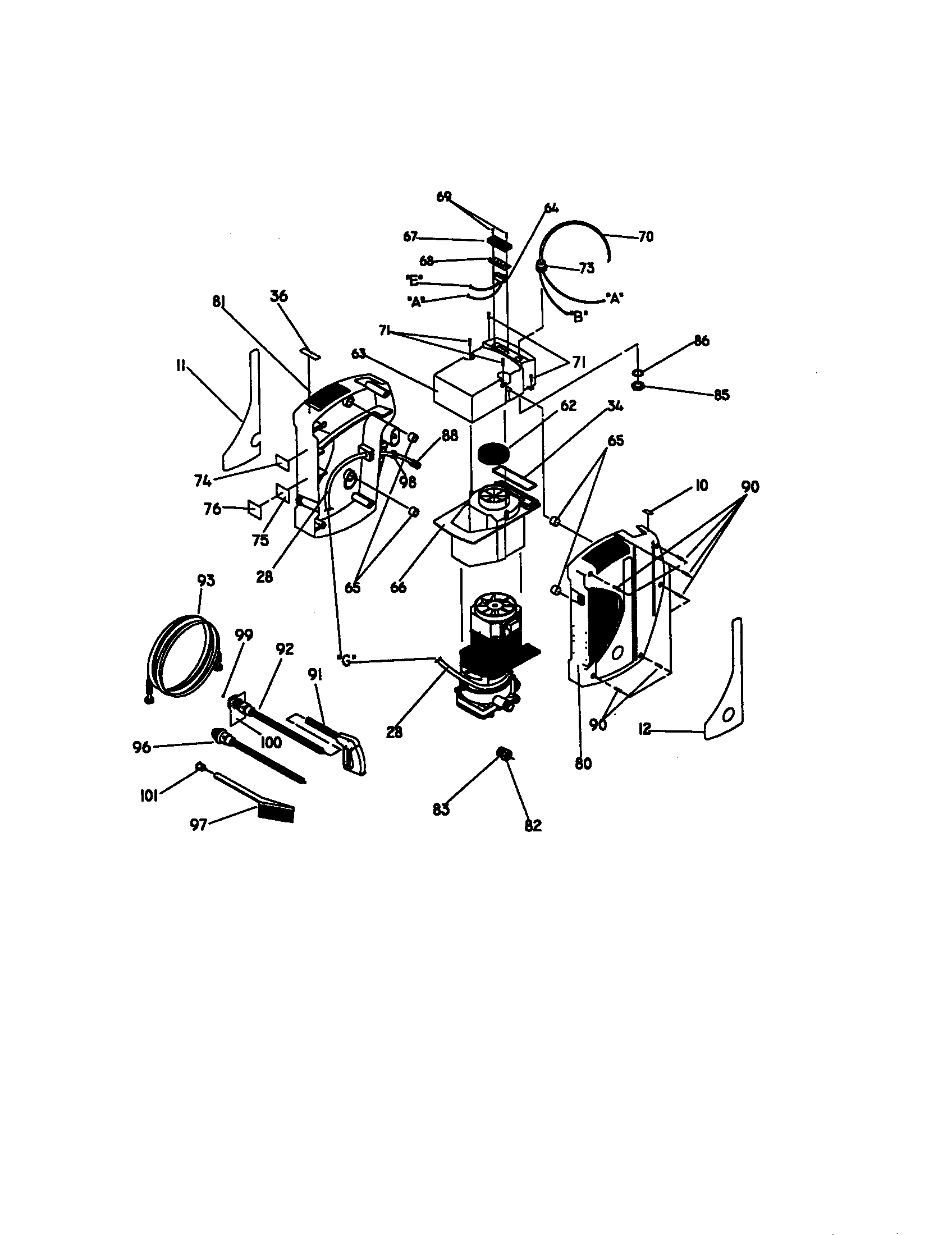 Craftsman 580760211 switch and cord diagram