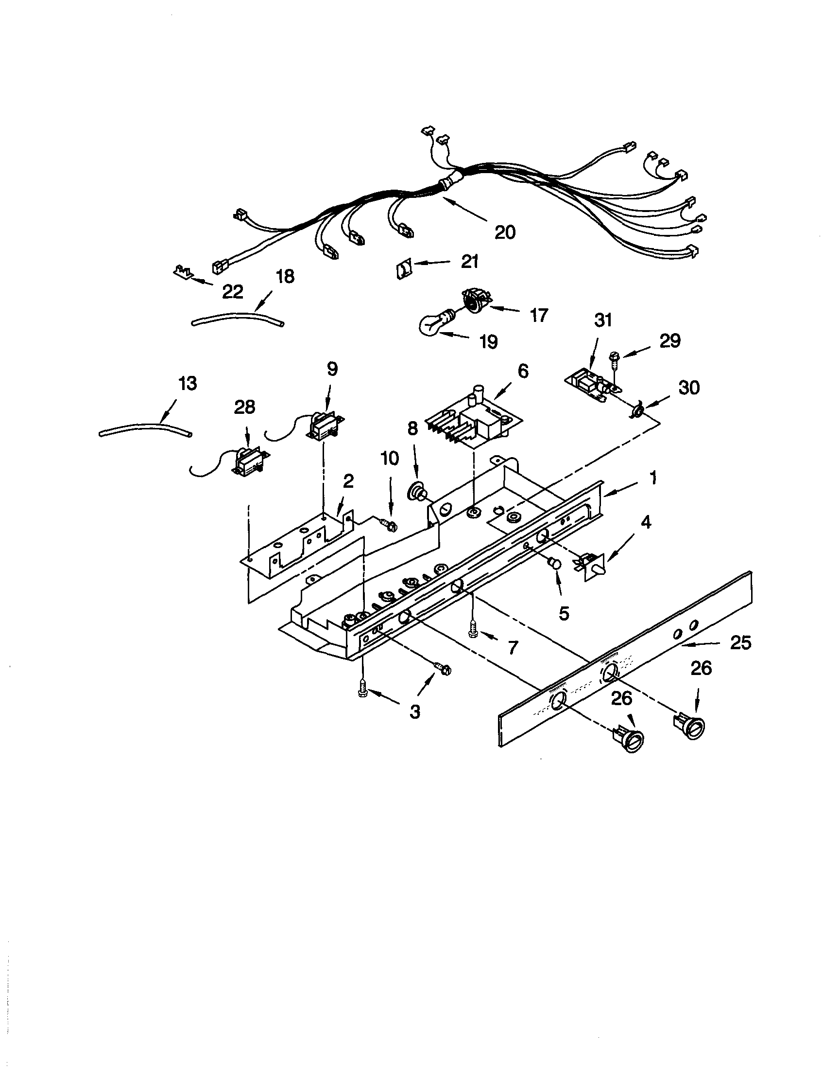 Kenmore 10659594993 controls diagram