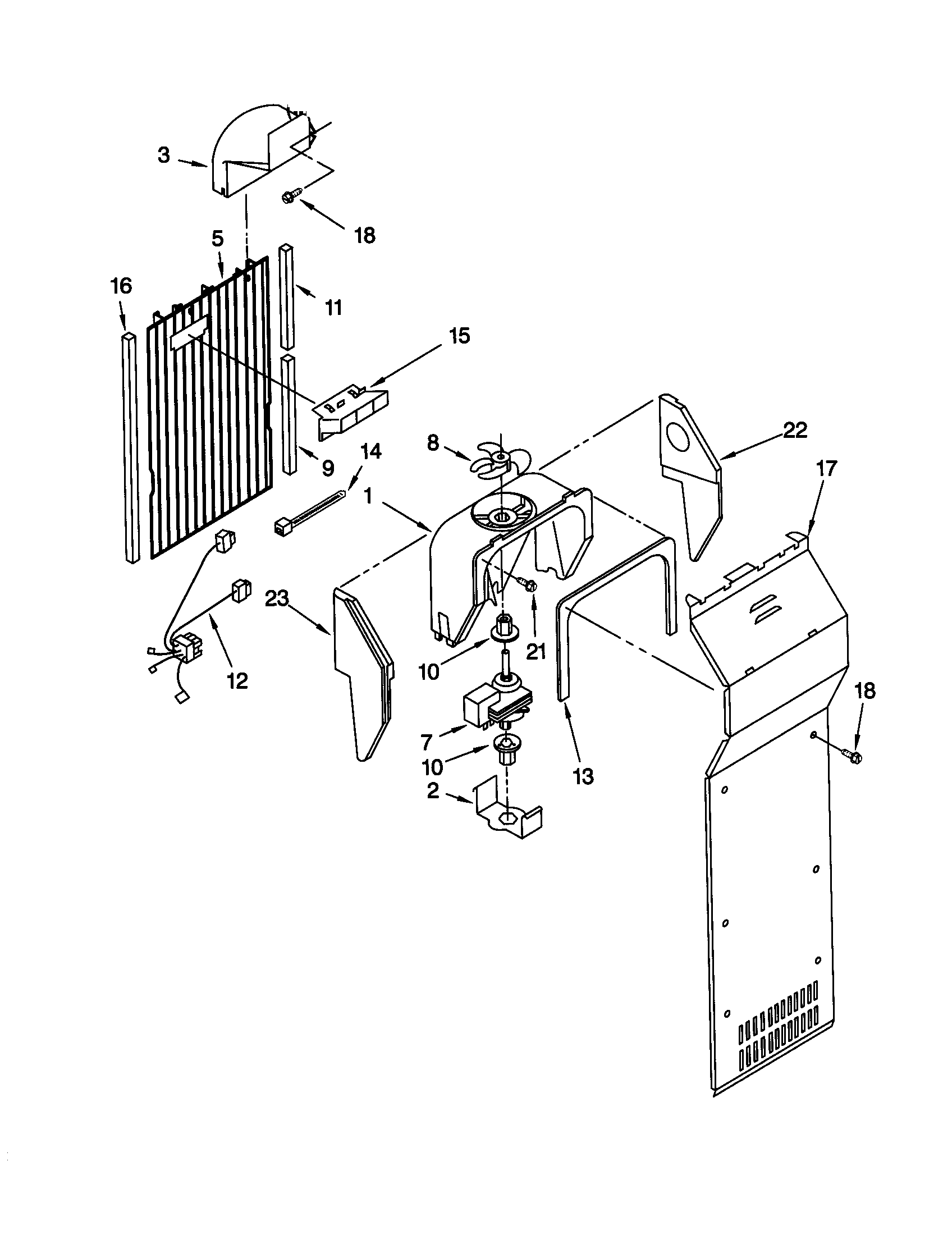 Kenmore 10659707993 air flow diagram