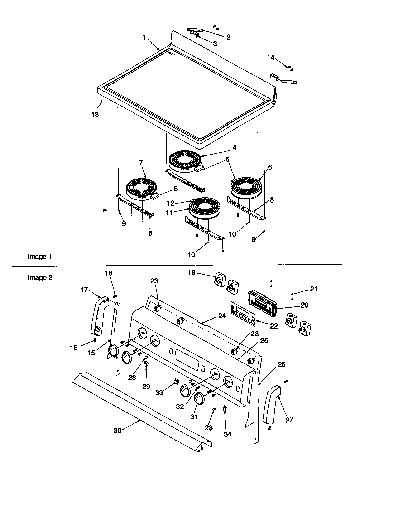 Amana ARTC7511WW-P1143660NWW main top and backguard diagram