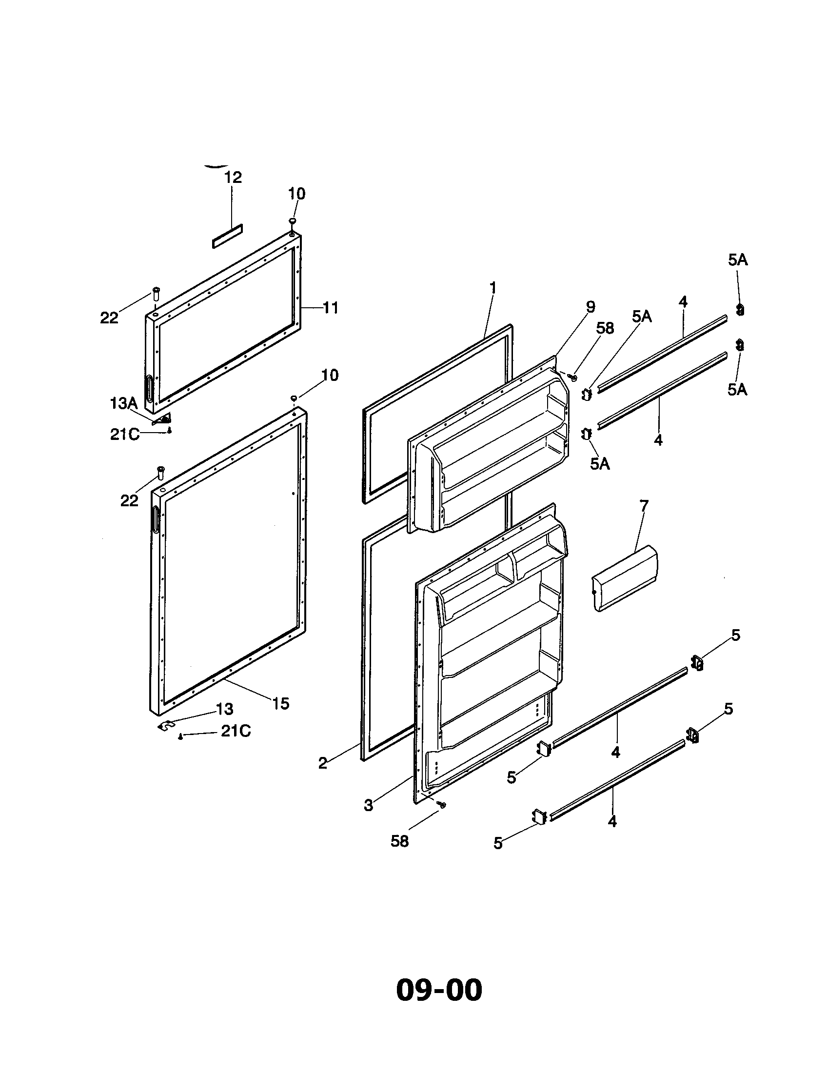 Kenmore 25336800893 door diagram