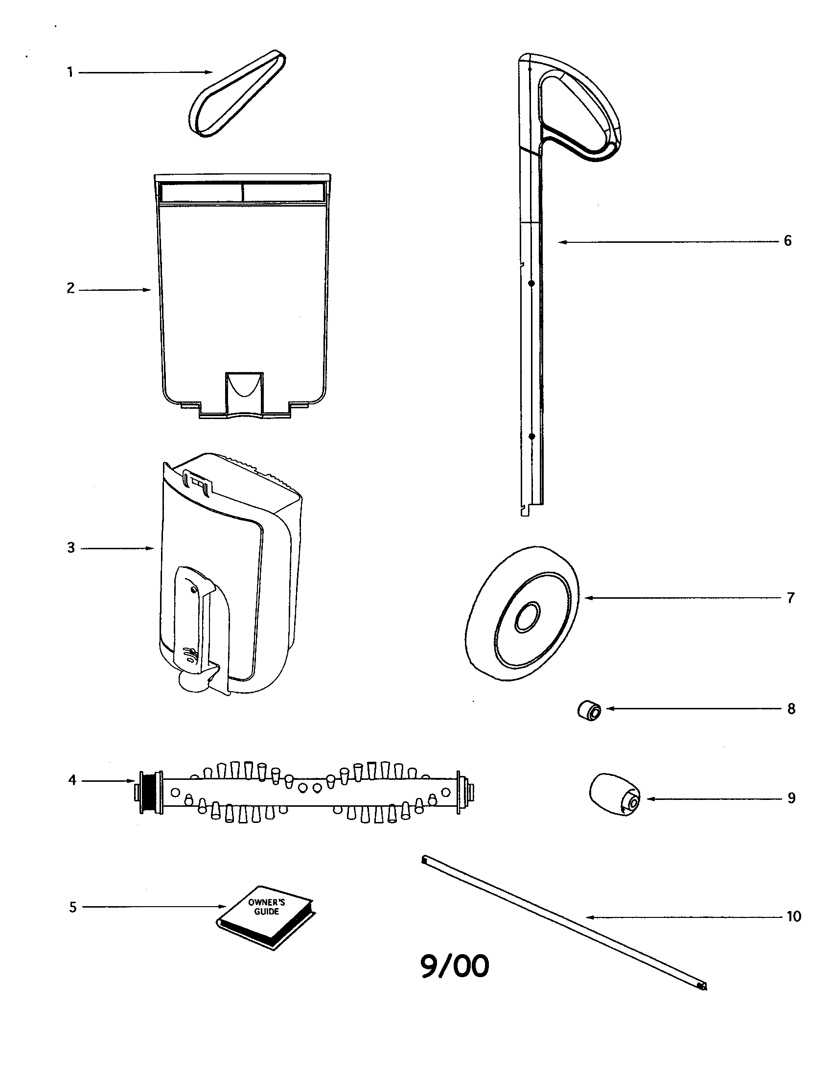 Eureka 400A vacuum diagram