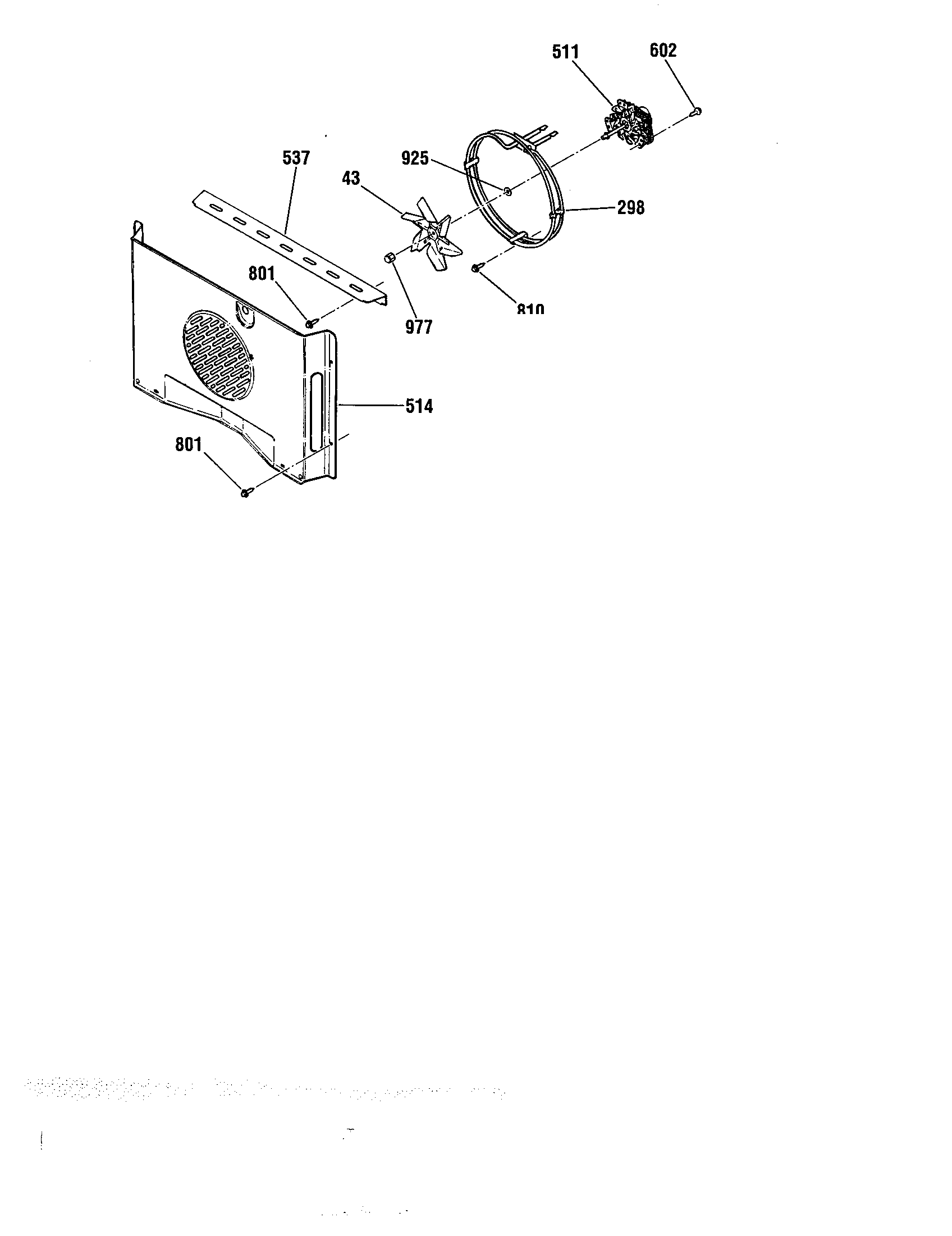 Kenmore 91141885992 fan cover diagram