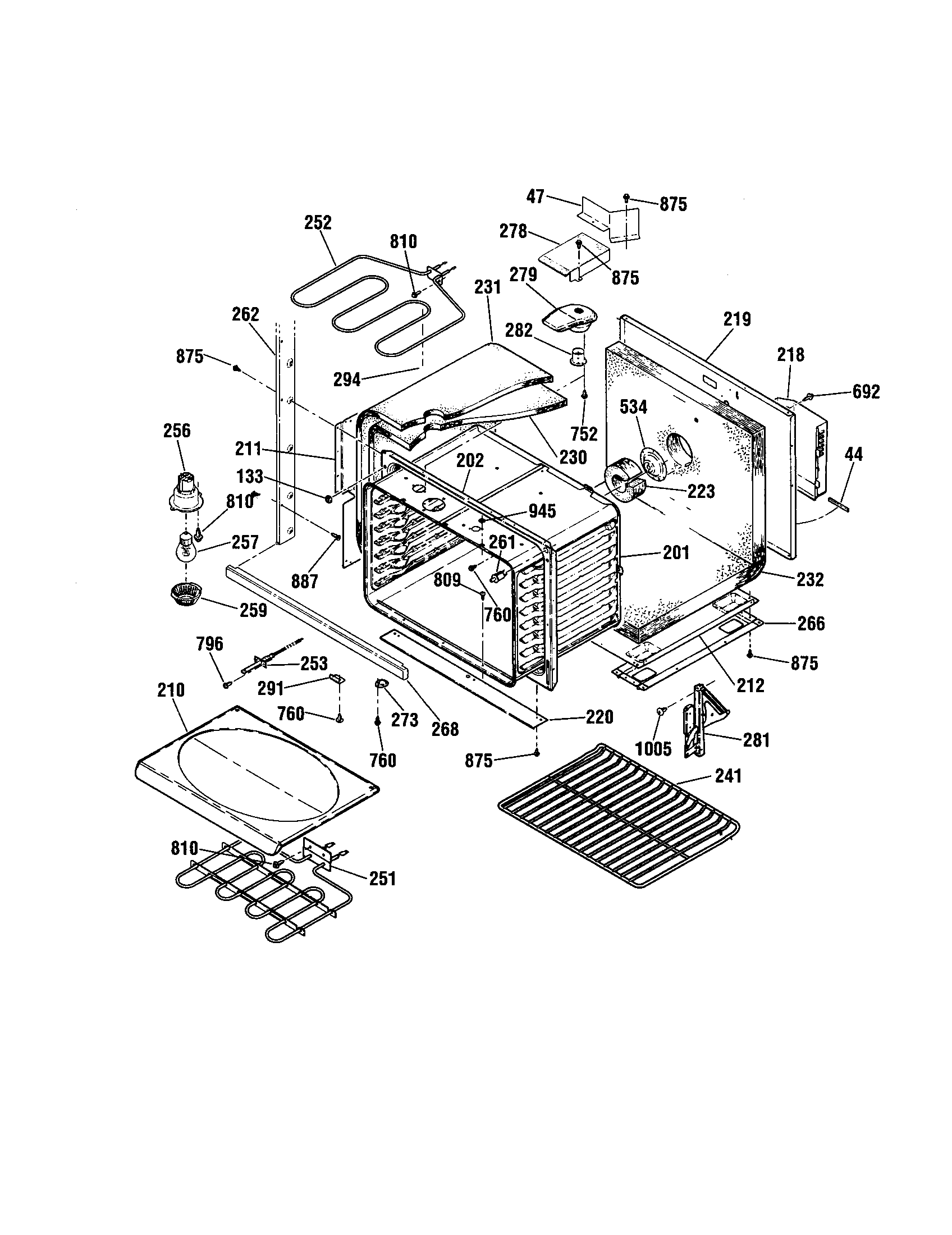 Kenmore 91141885992 lower body diagram