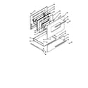 Kenmore 1199098510 oven door and storage drawer diagram