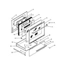 Kenmore 1199098510 inner door glass and storage drawer diagram