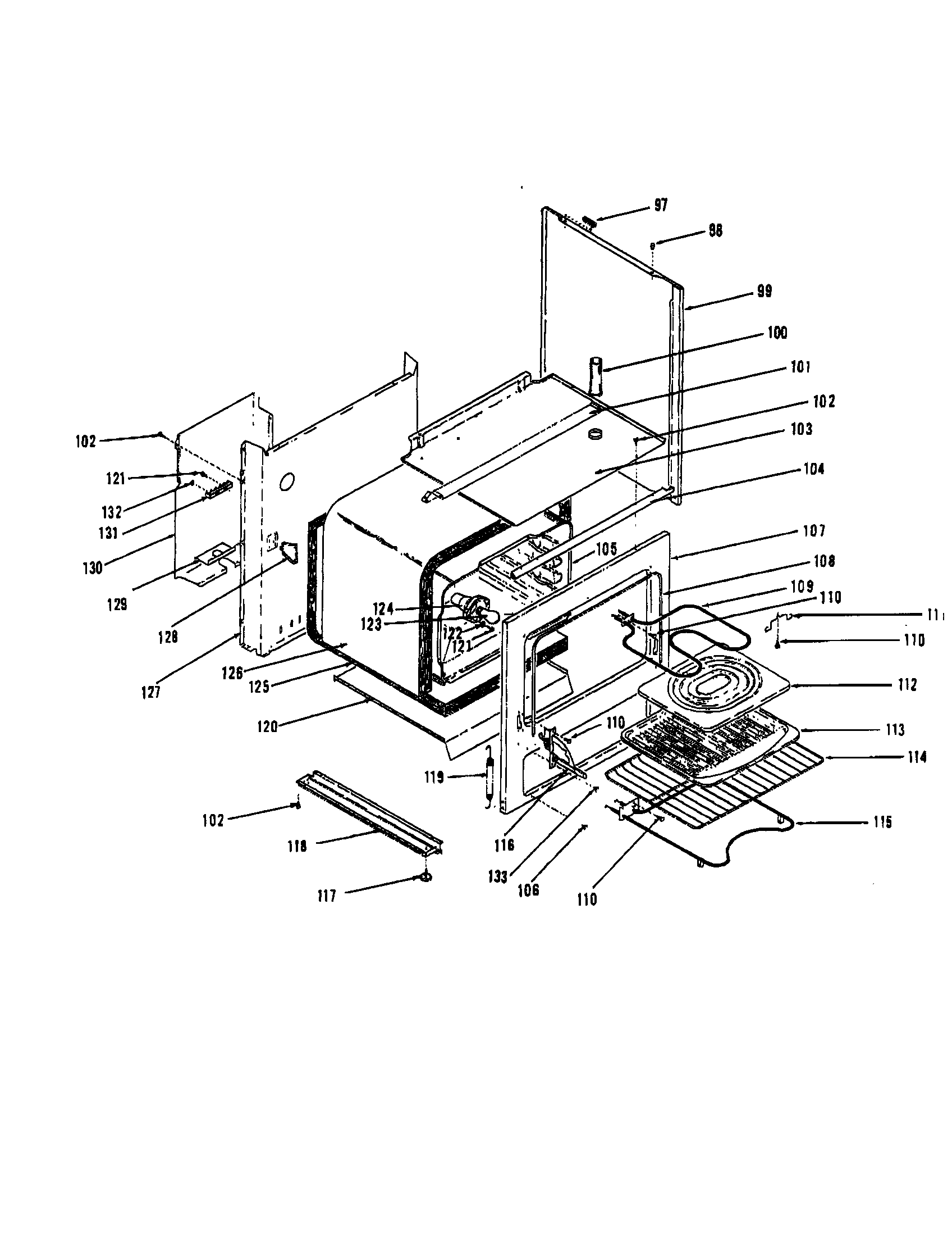 Kenmore 1199058510 body diagram