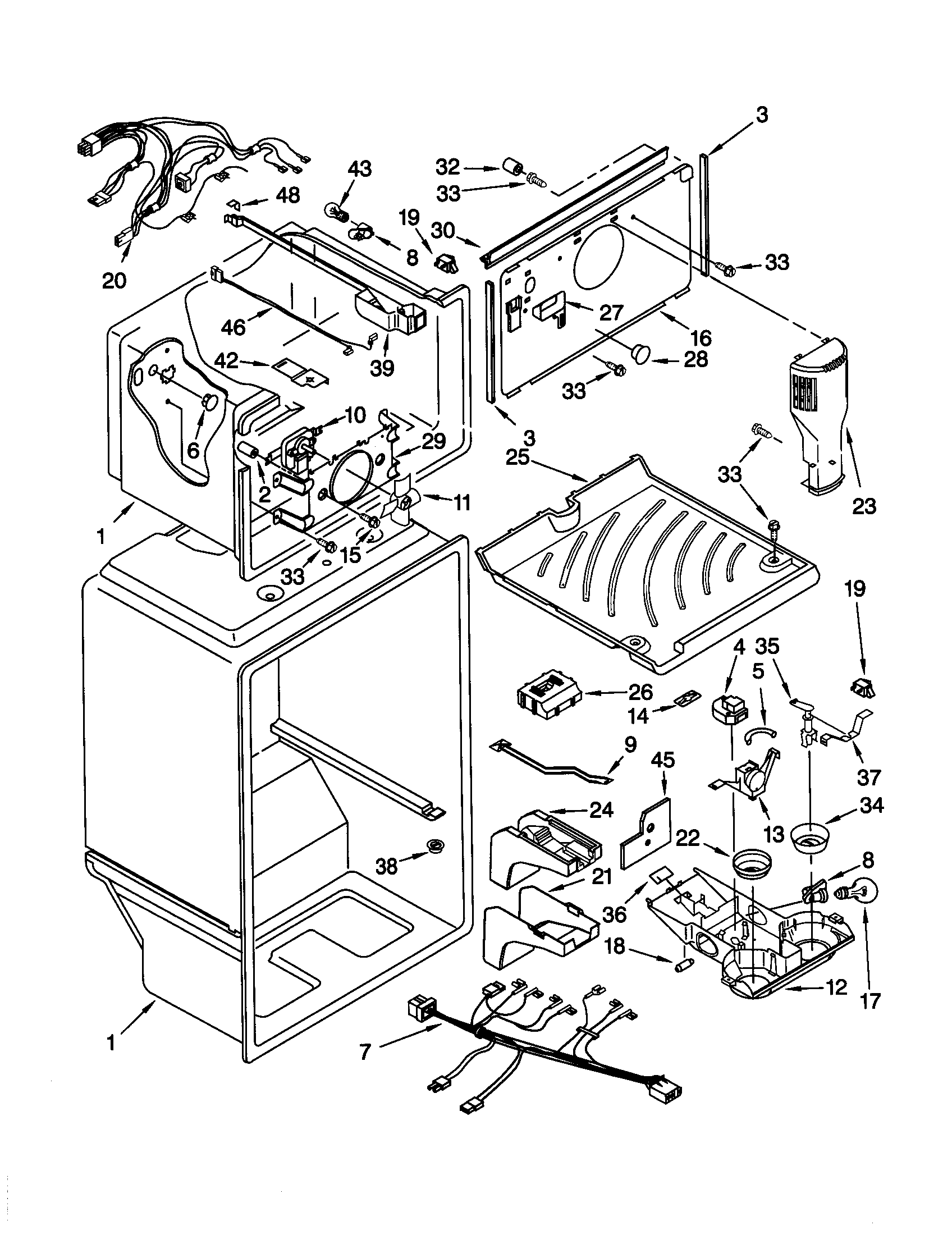 Kenmore 10668852991 liner diagram