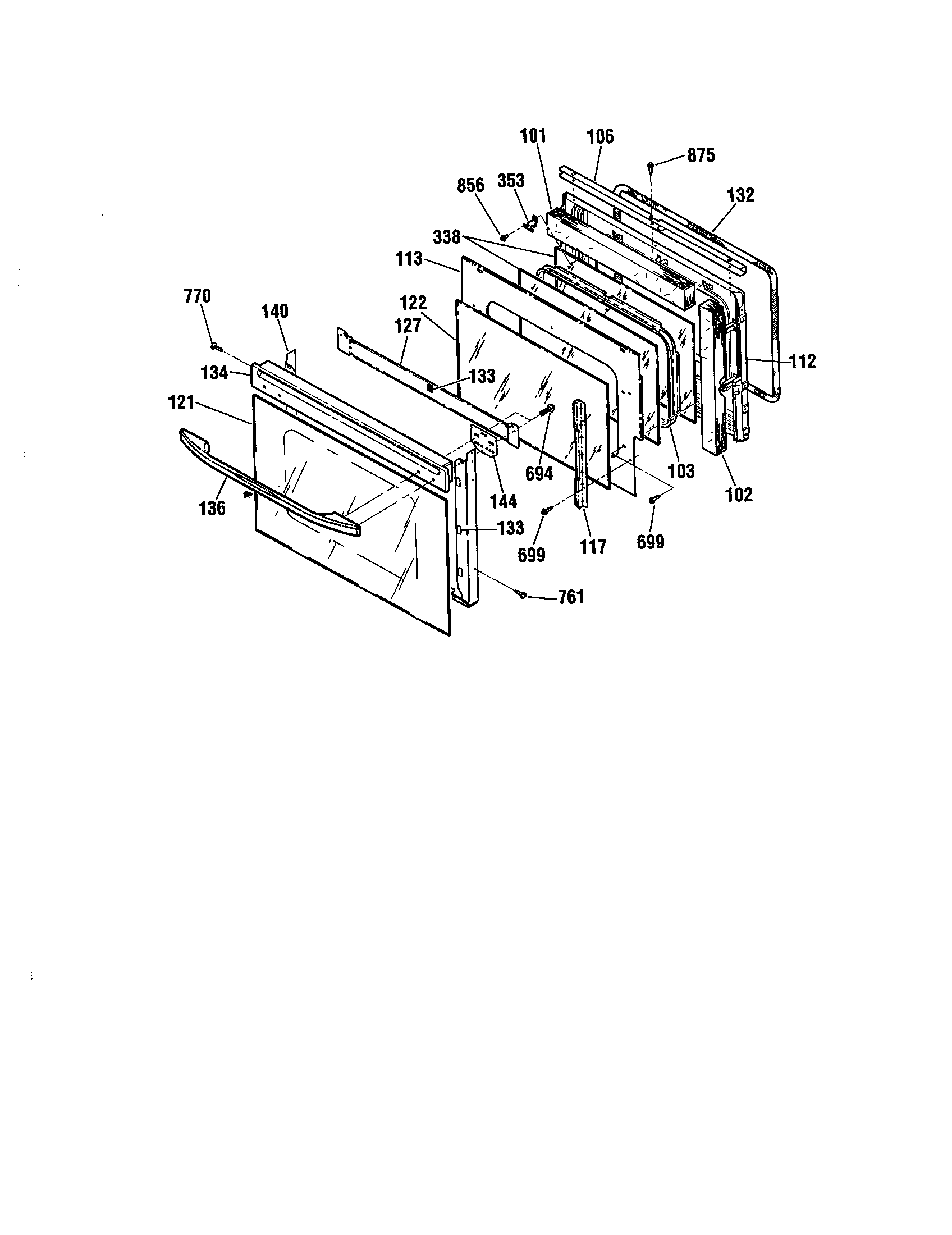 Kenmore 91141086992 door diagram