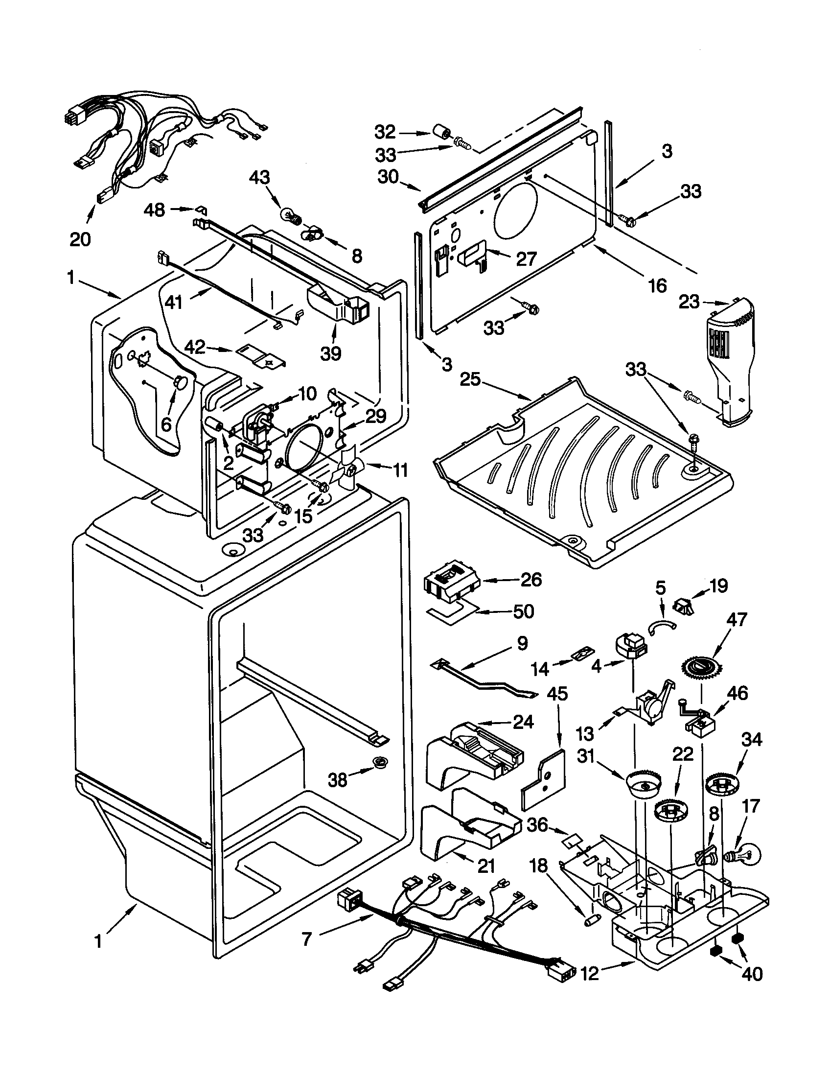 Kenmore 10660999991 liner diagram