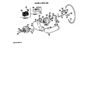 Hotpoint DLB1250BCL blower and drive assembly diagram