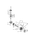 Whirlpool LA6800XTM0 brake/clutch/gearcase/motor/pump diagram