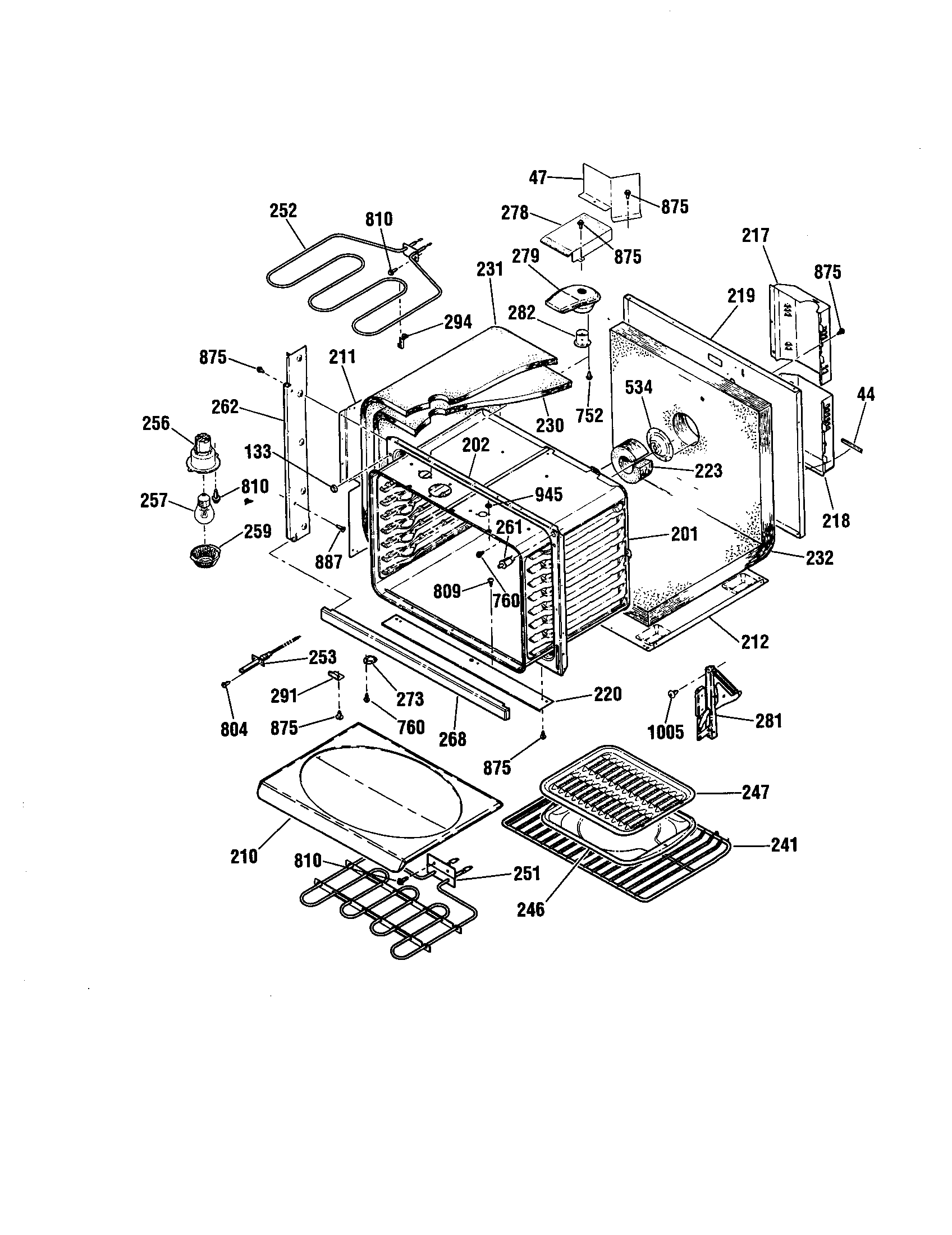 Kenmore 91141785992 body diagram