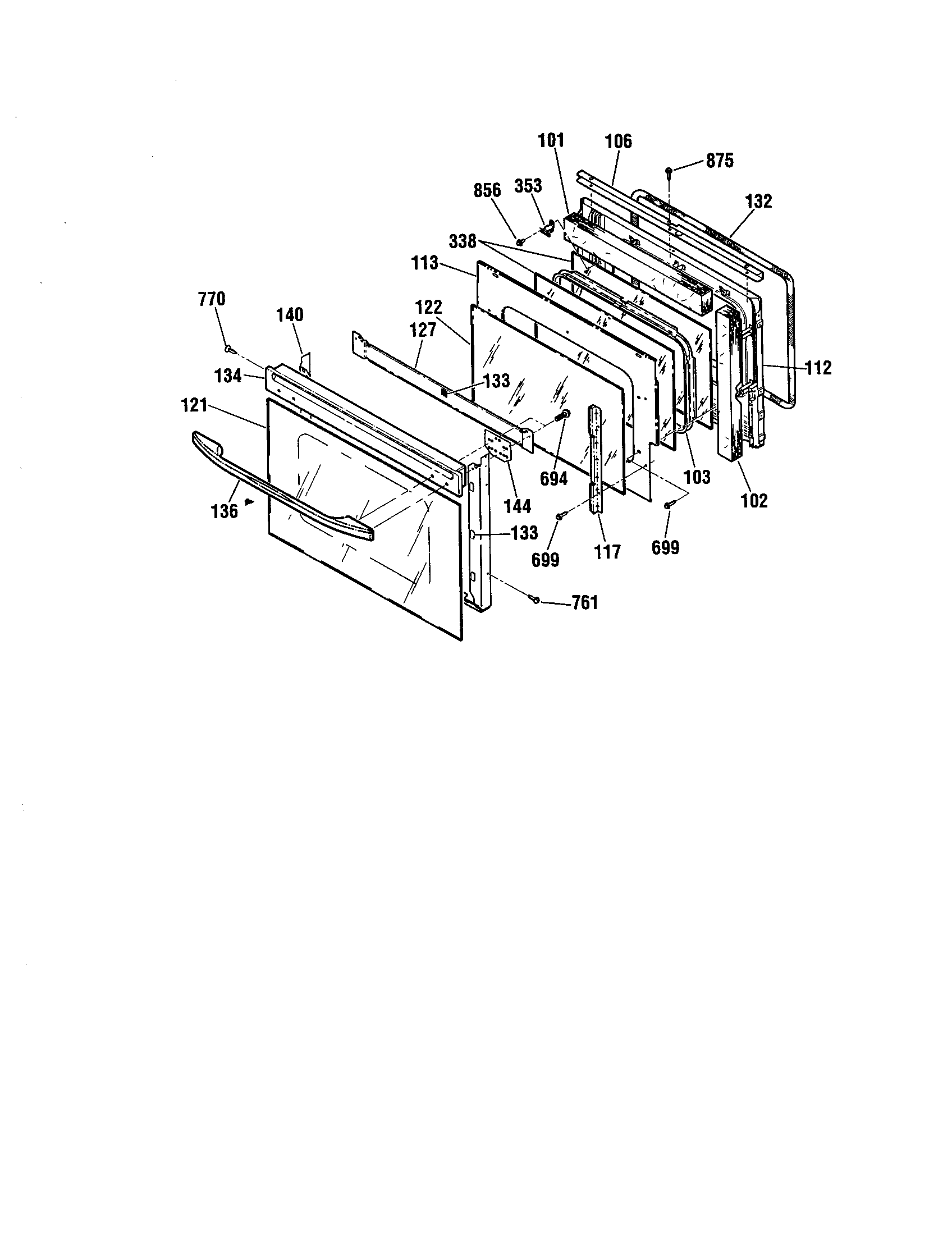 Kenmore 91141785992 door diagram