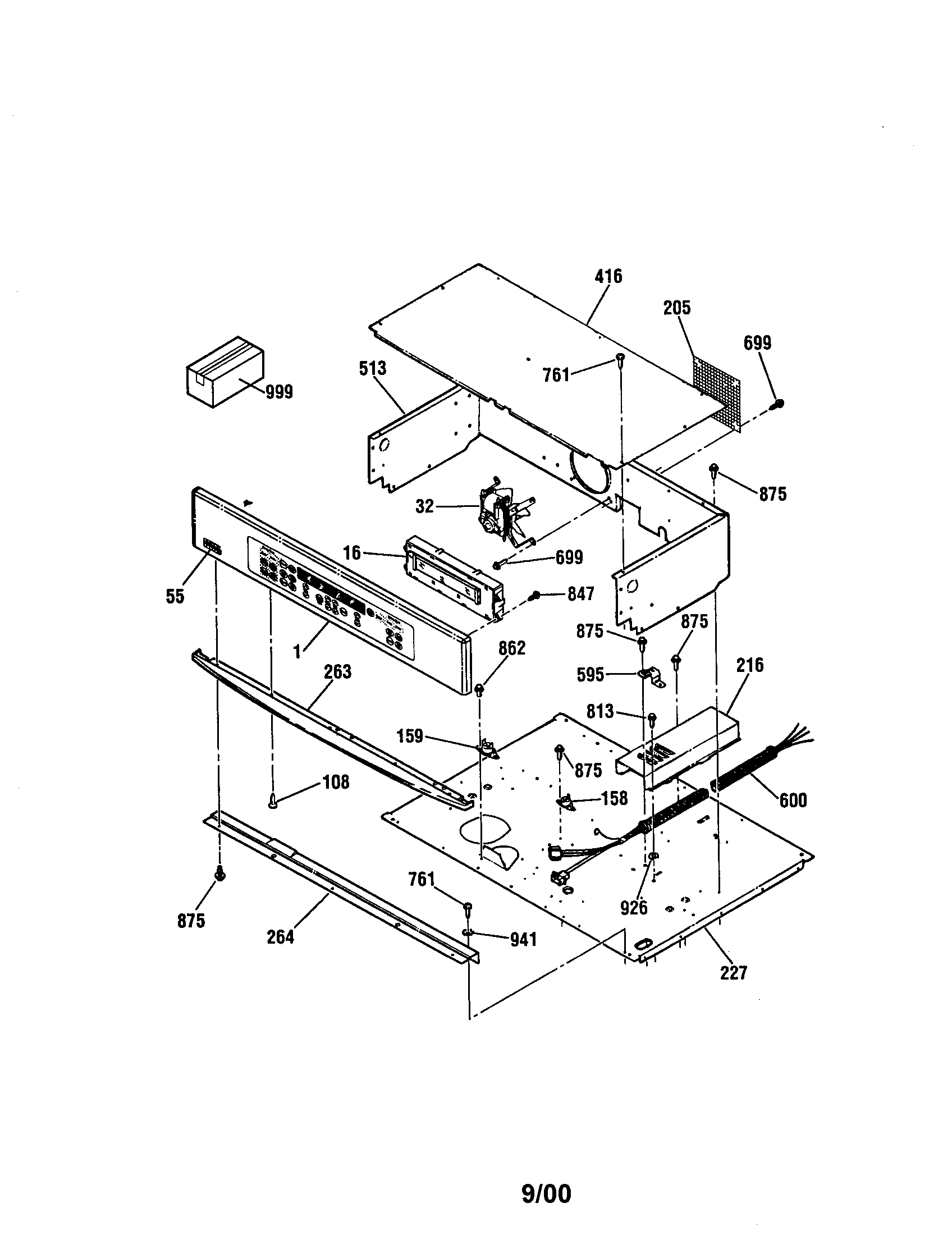 Kenmore Elite 91149013991 control diagram