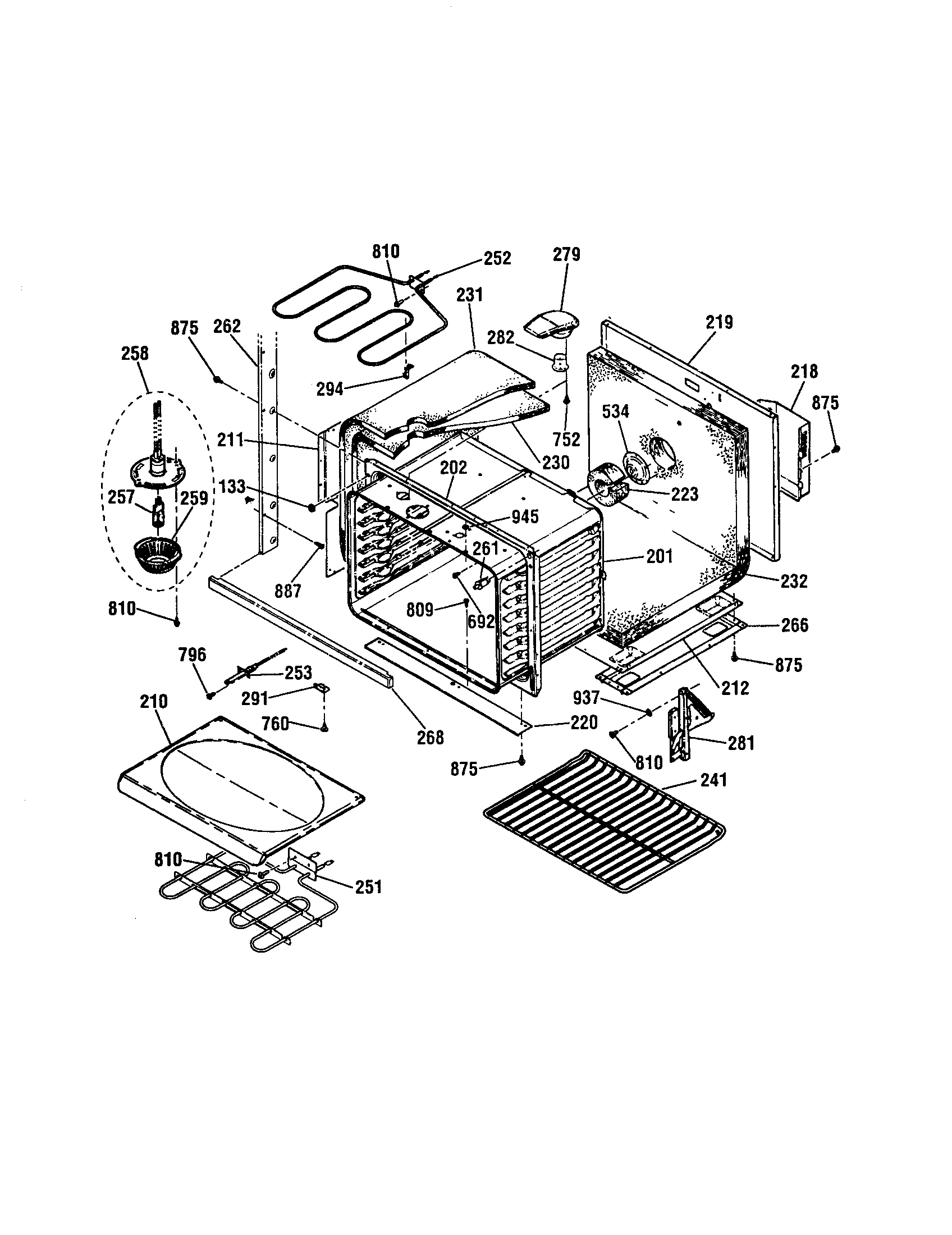 Kenmore Elite 91149013991 lower body diagram