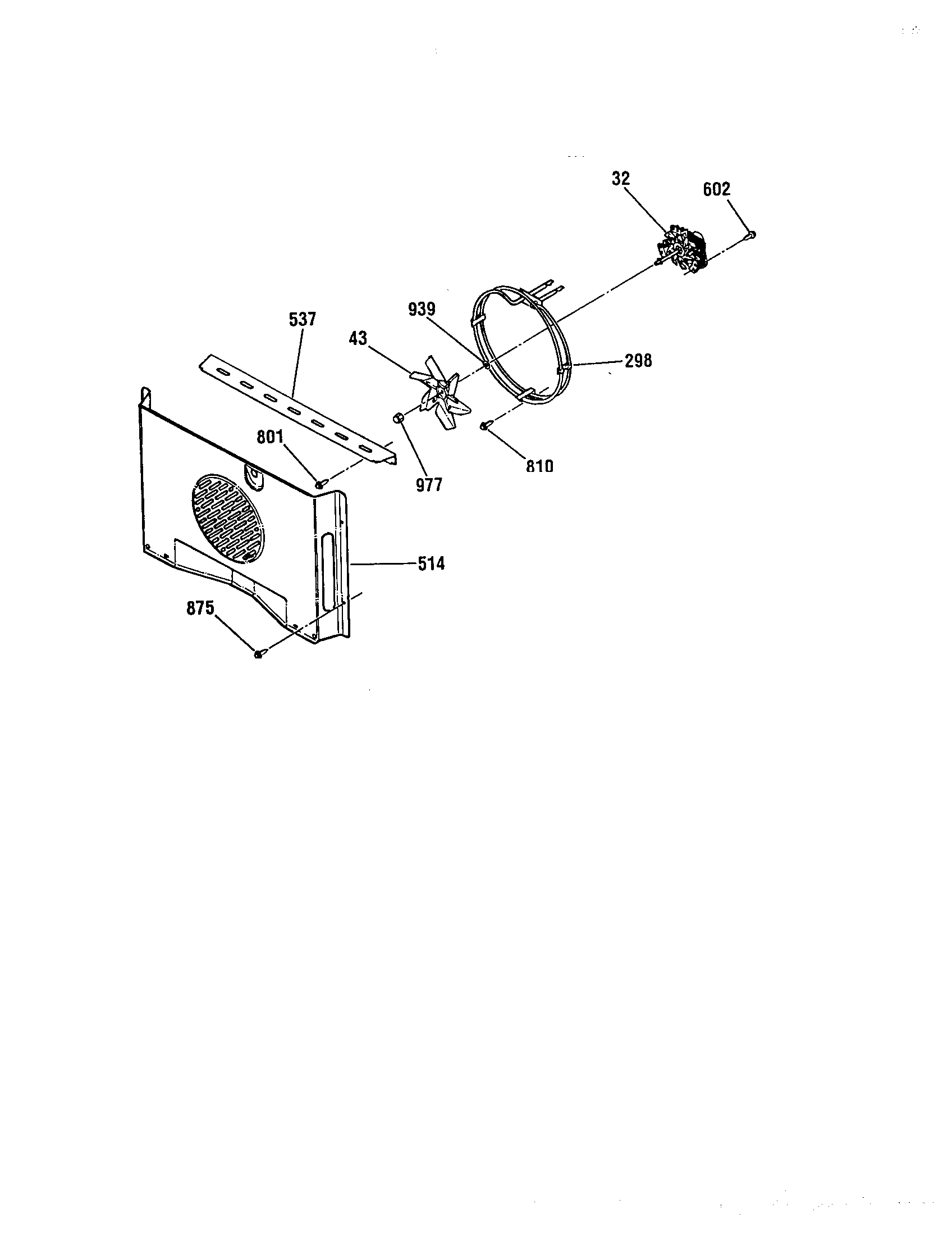 Kenmore Elite 91149002991 convection fan diagram