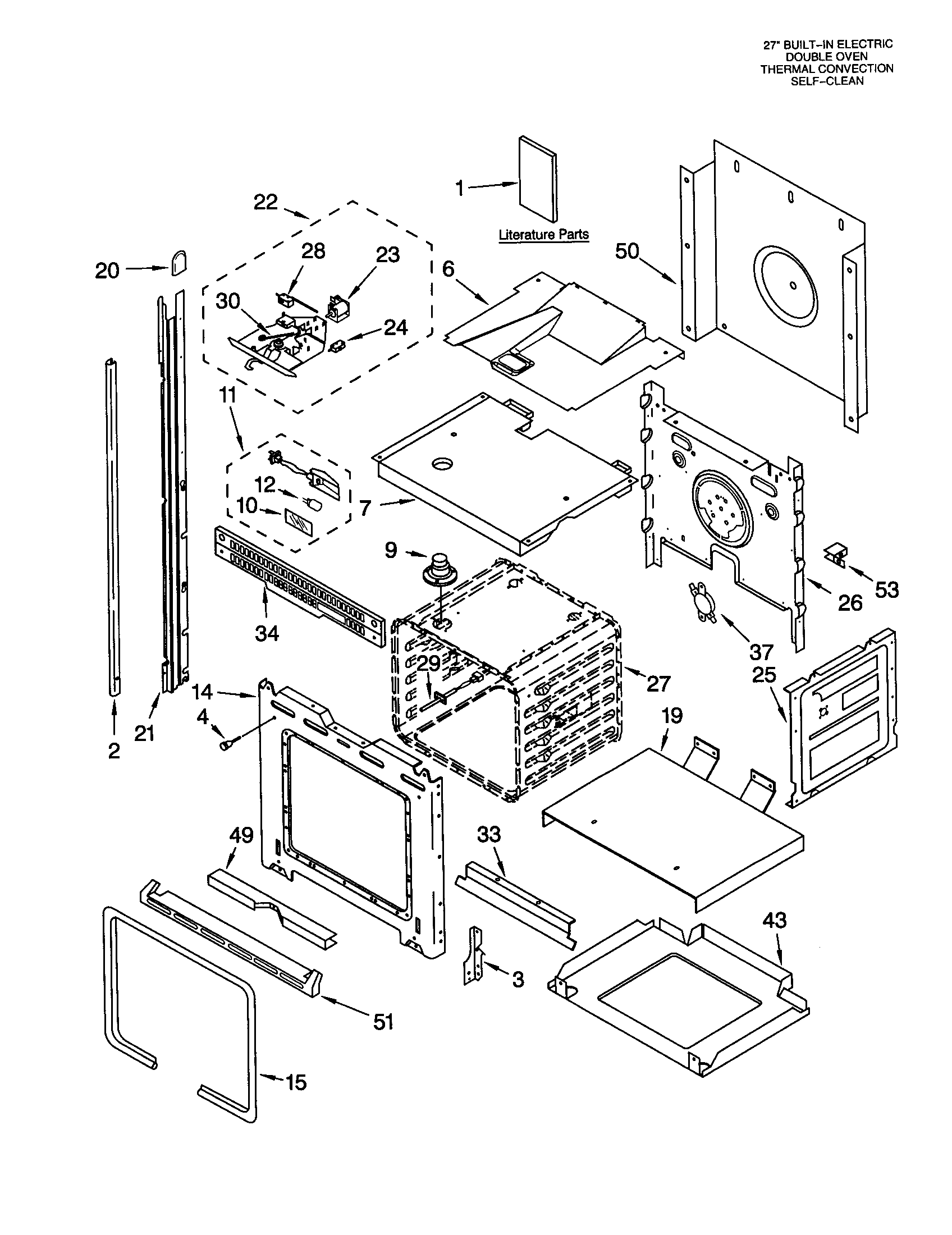 KitchenAid KEBS278DBS7 oven diagram