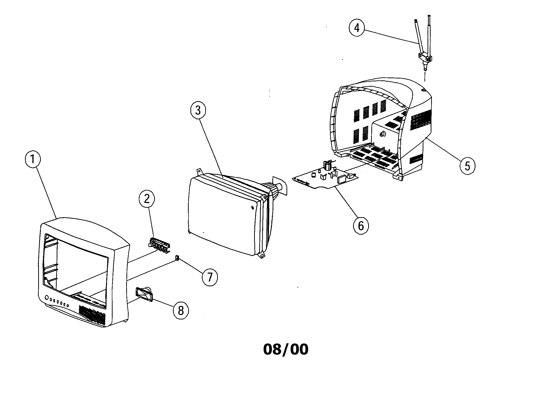 Zenith C13A04LP tv diagram
