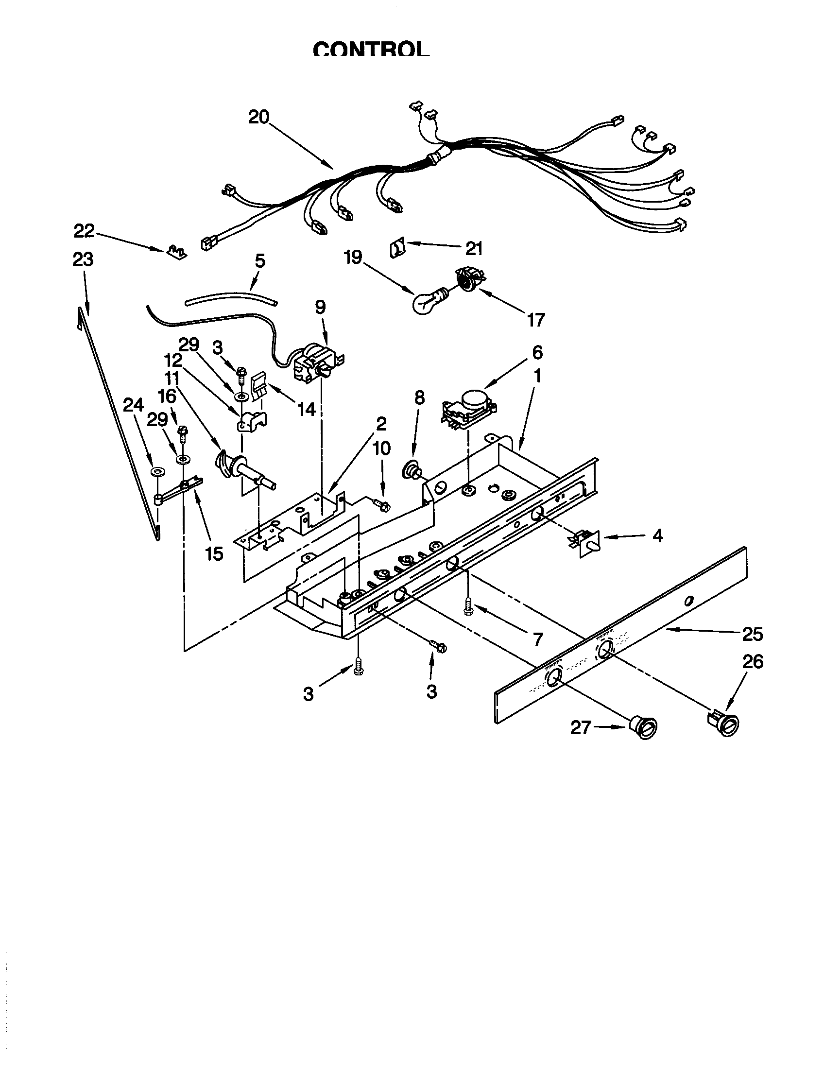 Kenmore 10650542001 controls diagram