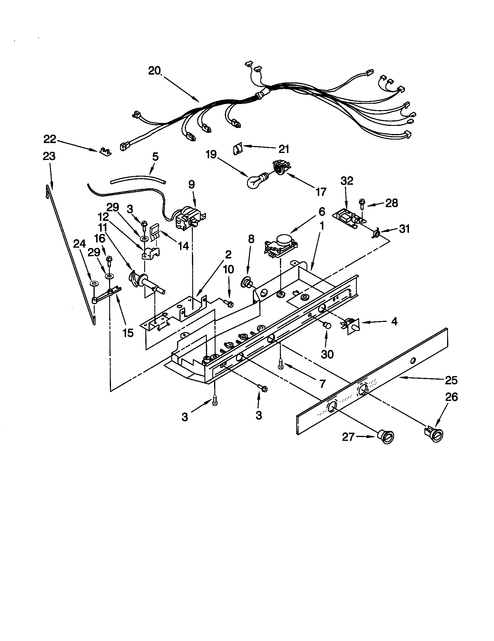 Kenmore 10650559001 controls diagram