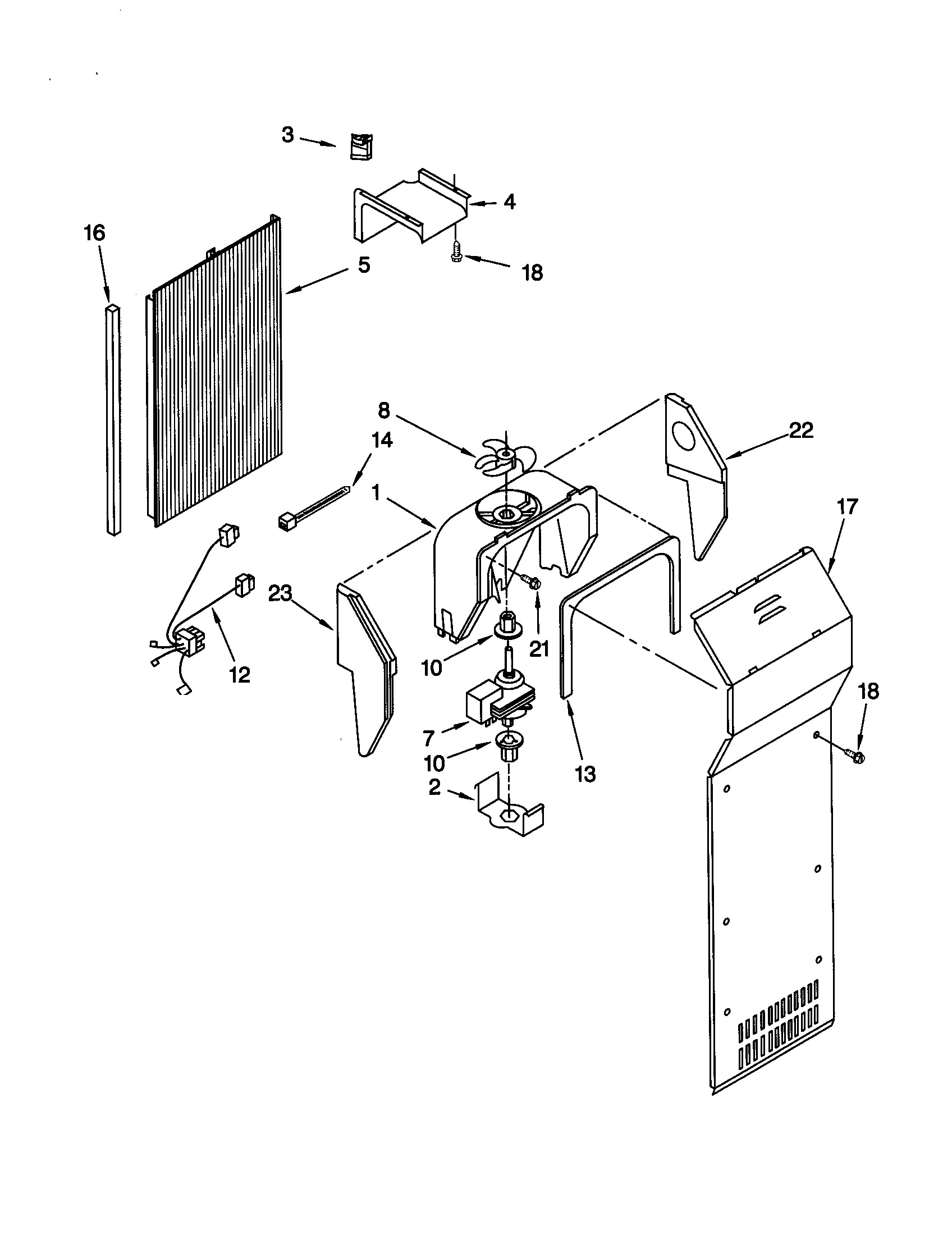 Kenmore Elite 10650792001 air flow diagram