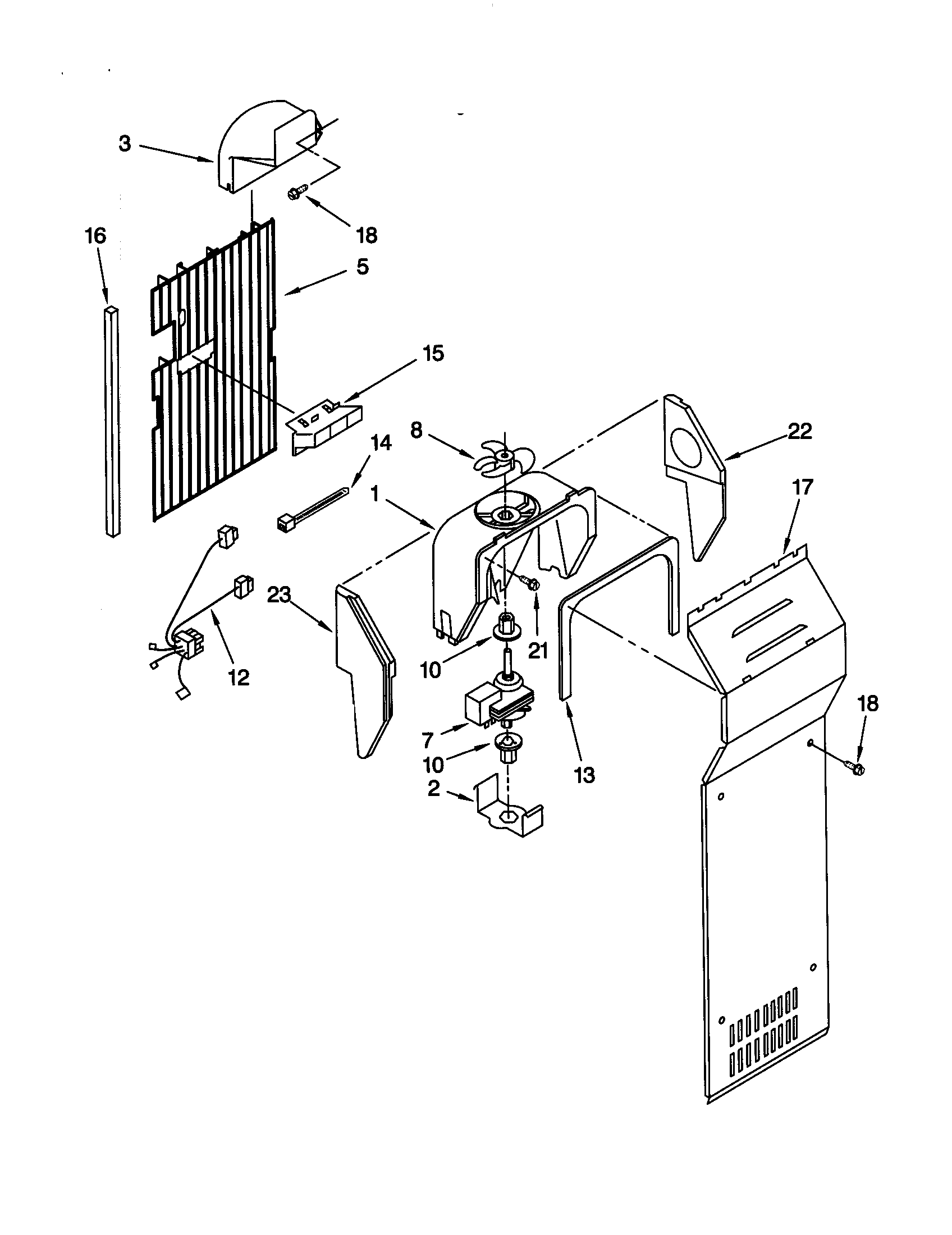 Kenmore 10659517992 air flow diagram