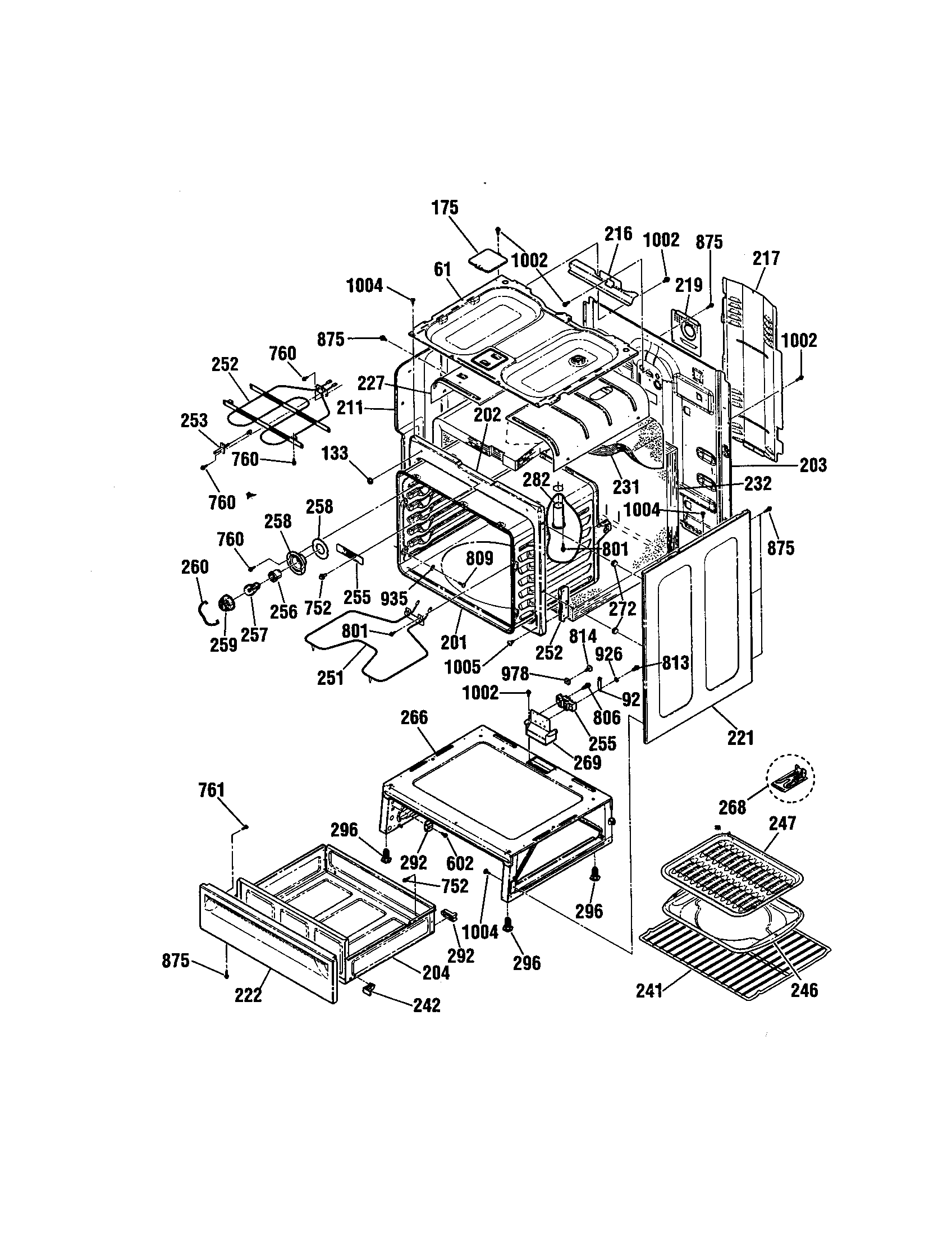 Kenmore 91192488992 body diagram