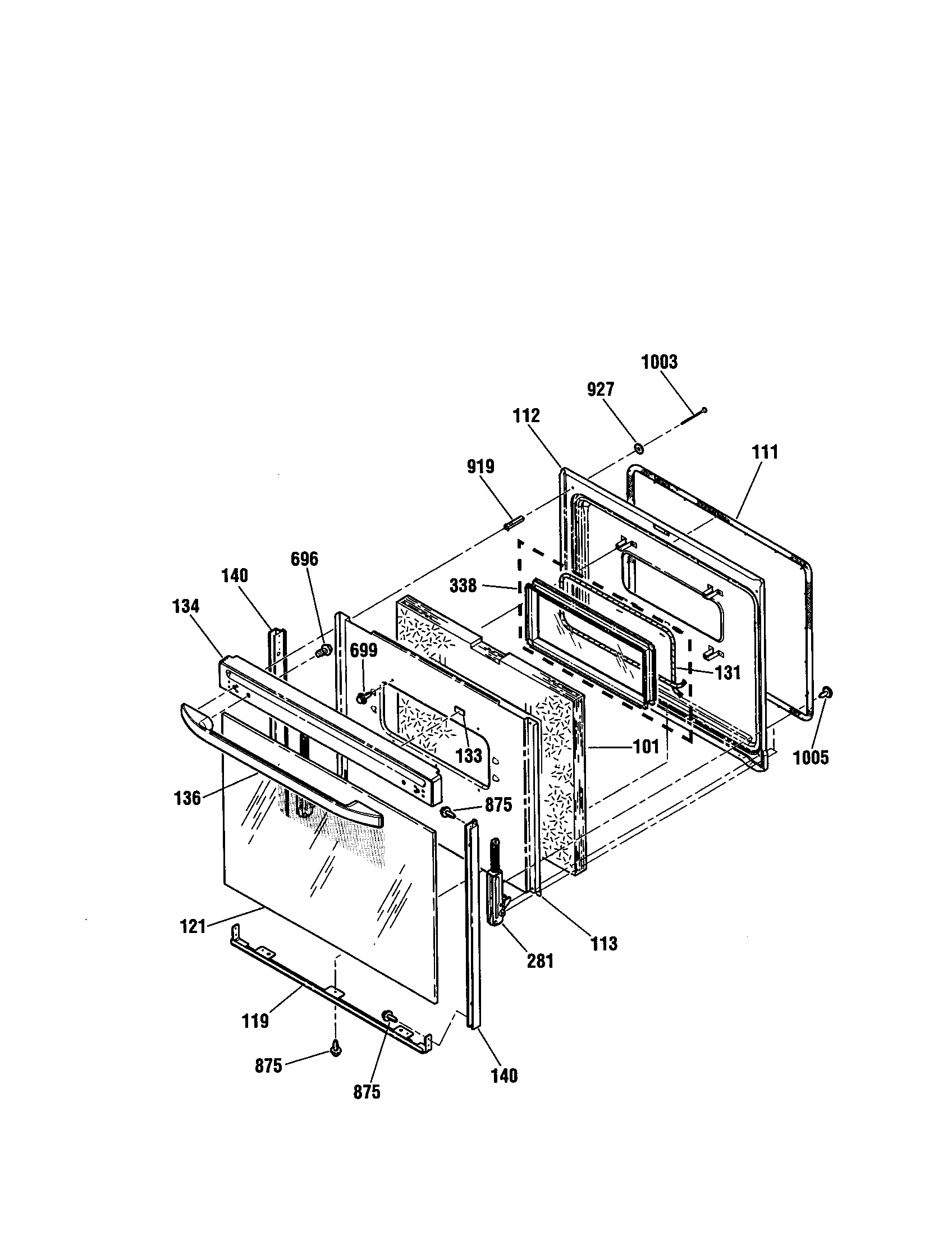 Kenmore 91192488992 door diagram