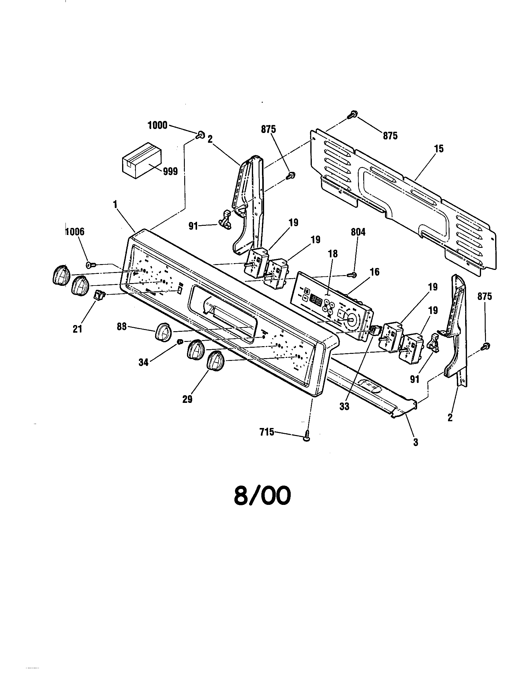 Kenmore 91192408992 backguard diagram