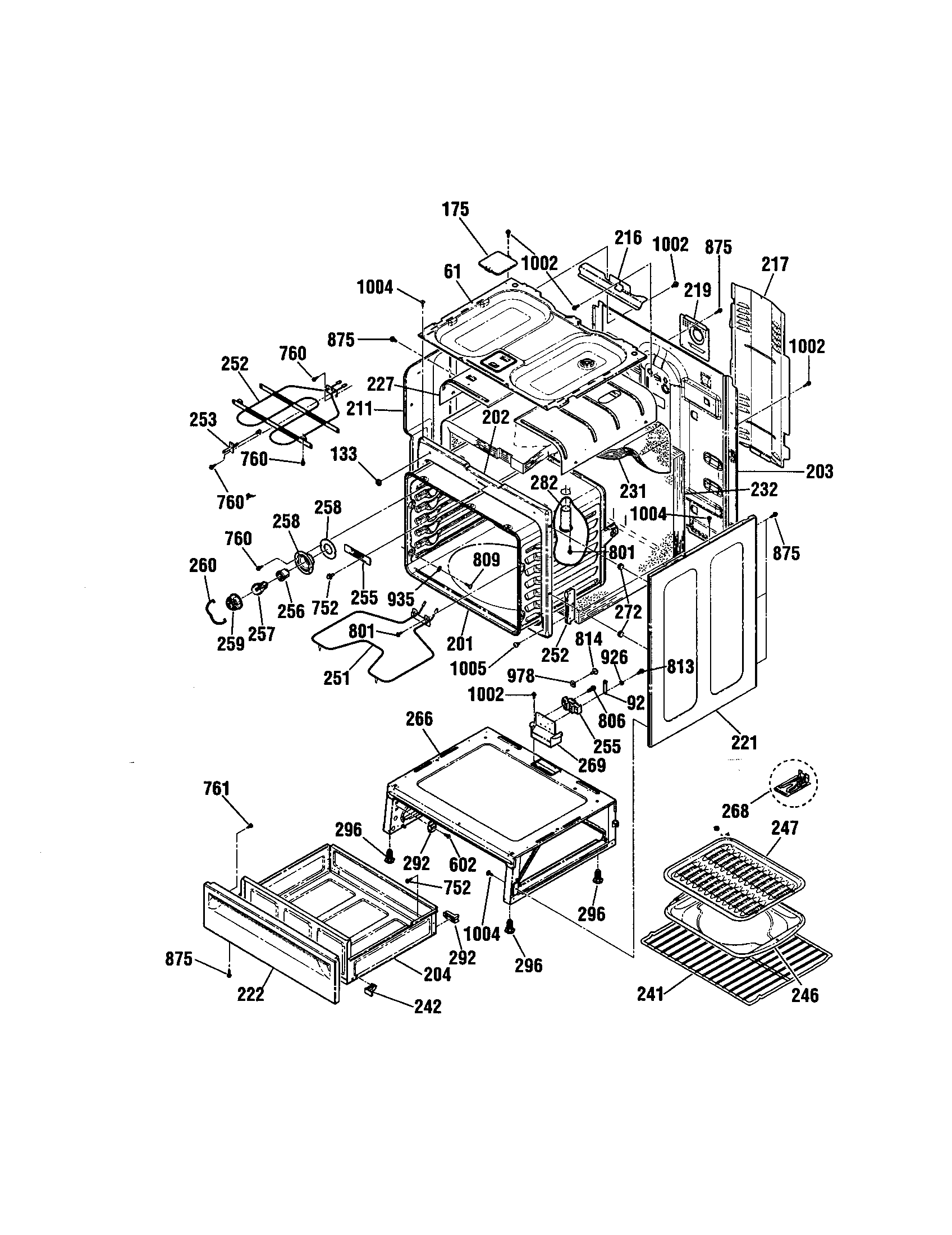 Kenmore 91192507992 body diagram