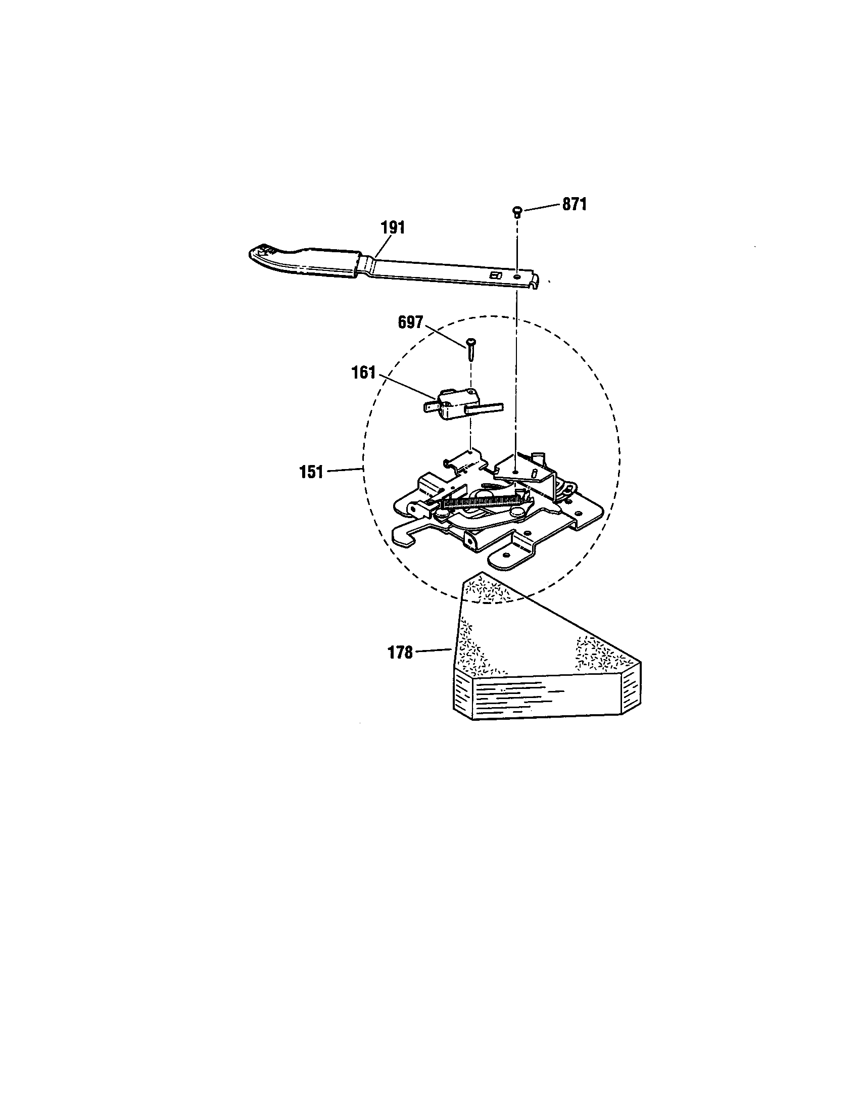 Kenmore 91193402992 door lock diagram