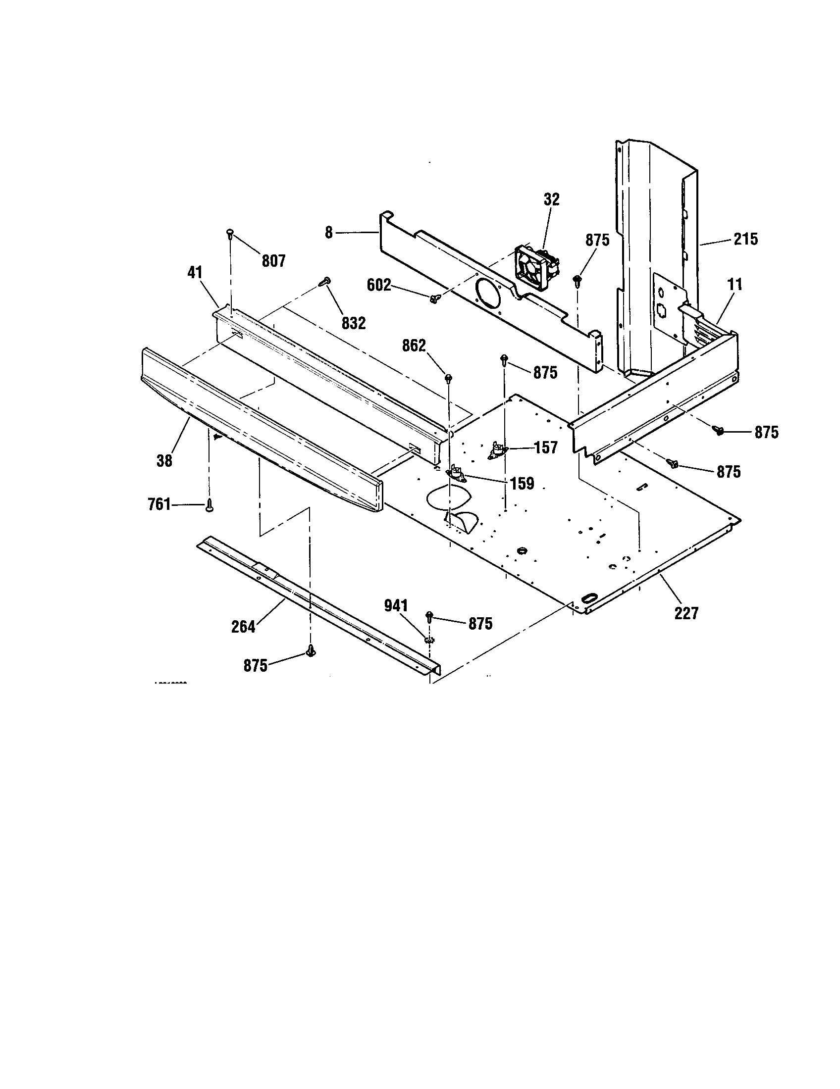 Kenmore Elite 91149013992 center space section diagram