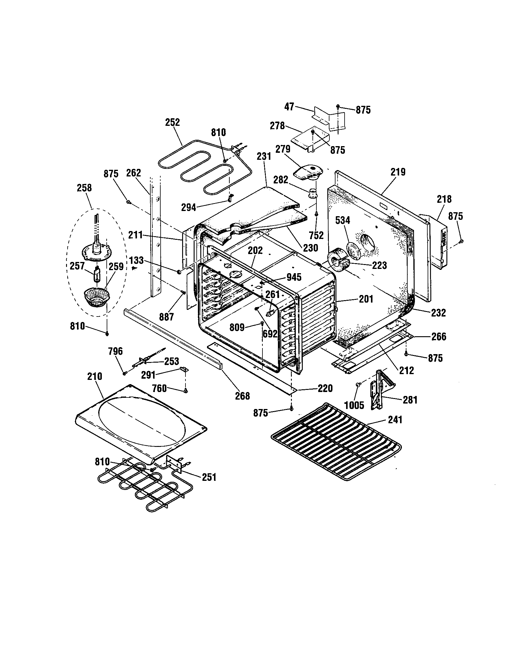 Kenmore Elite 91149013992 lower body diagram