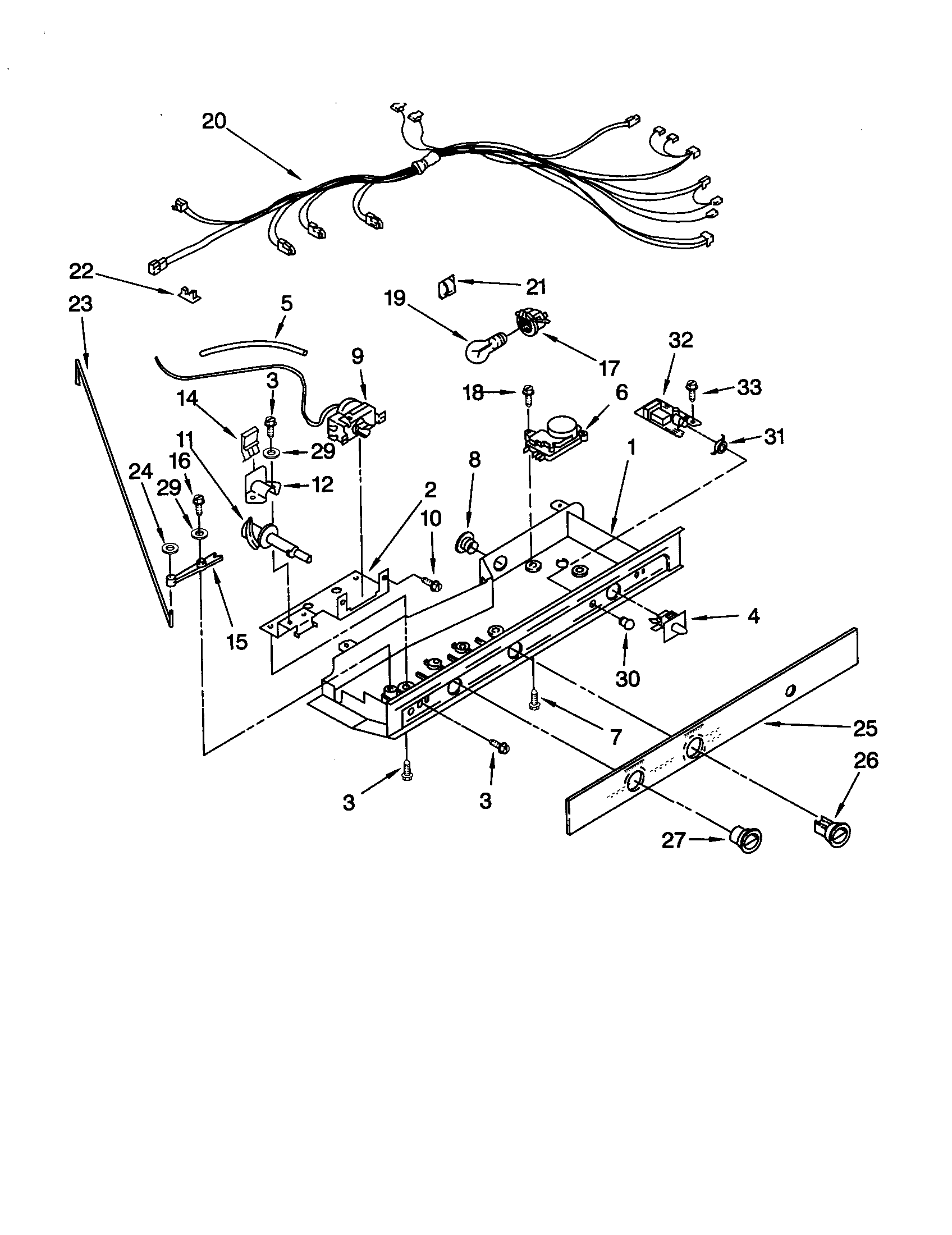 Whirlpool GD22DFXFT02 controls diagram
