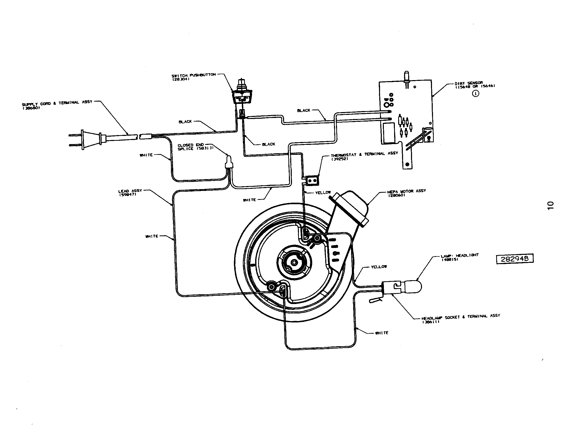 Eureka 4685AT wiring diagram