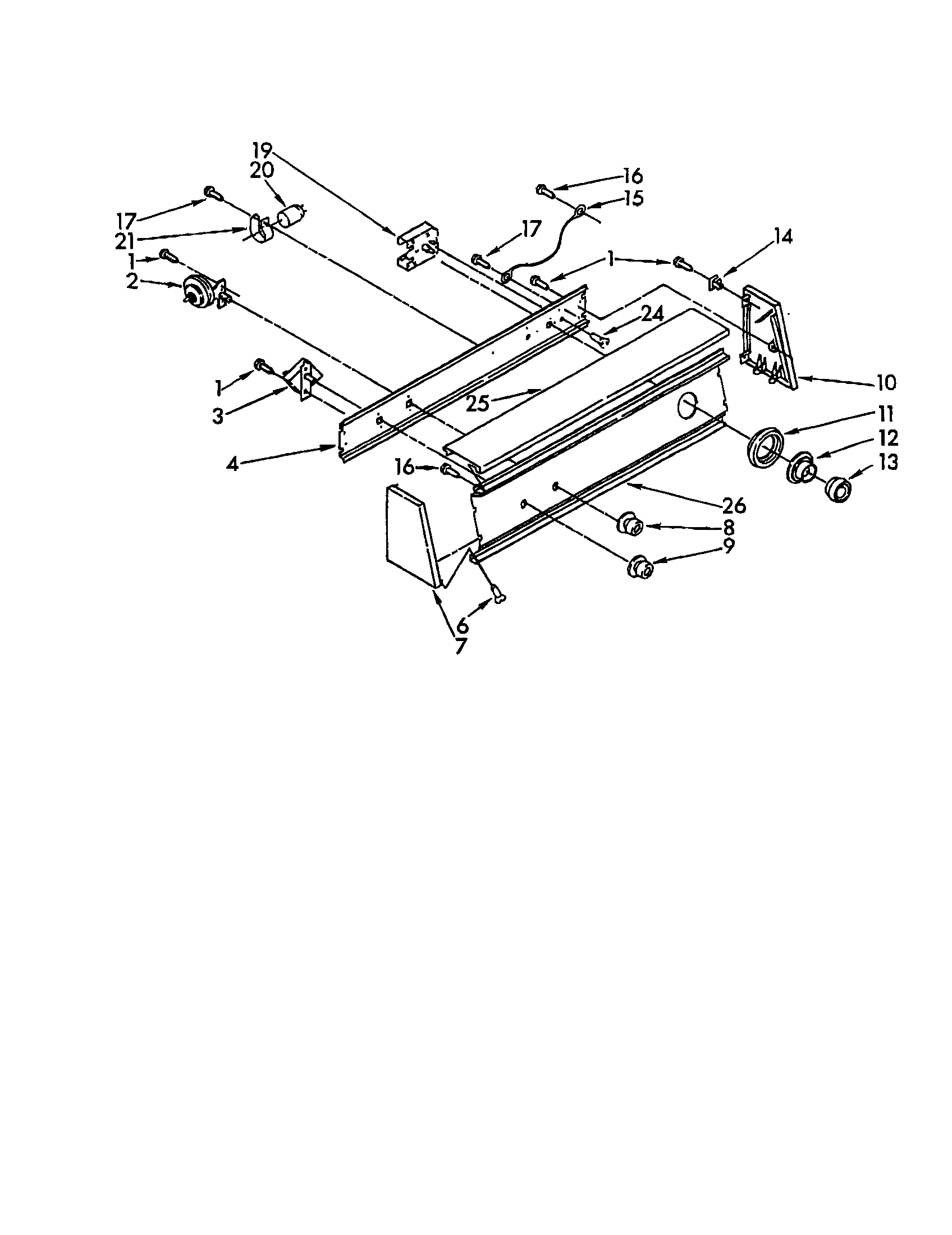 Kenmore 11082874630 control panel diagram