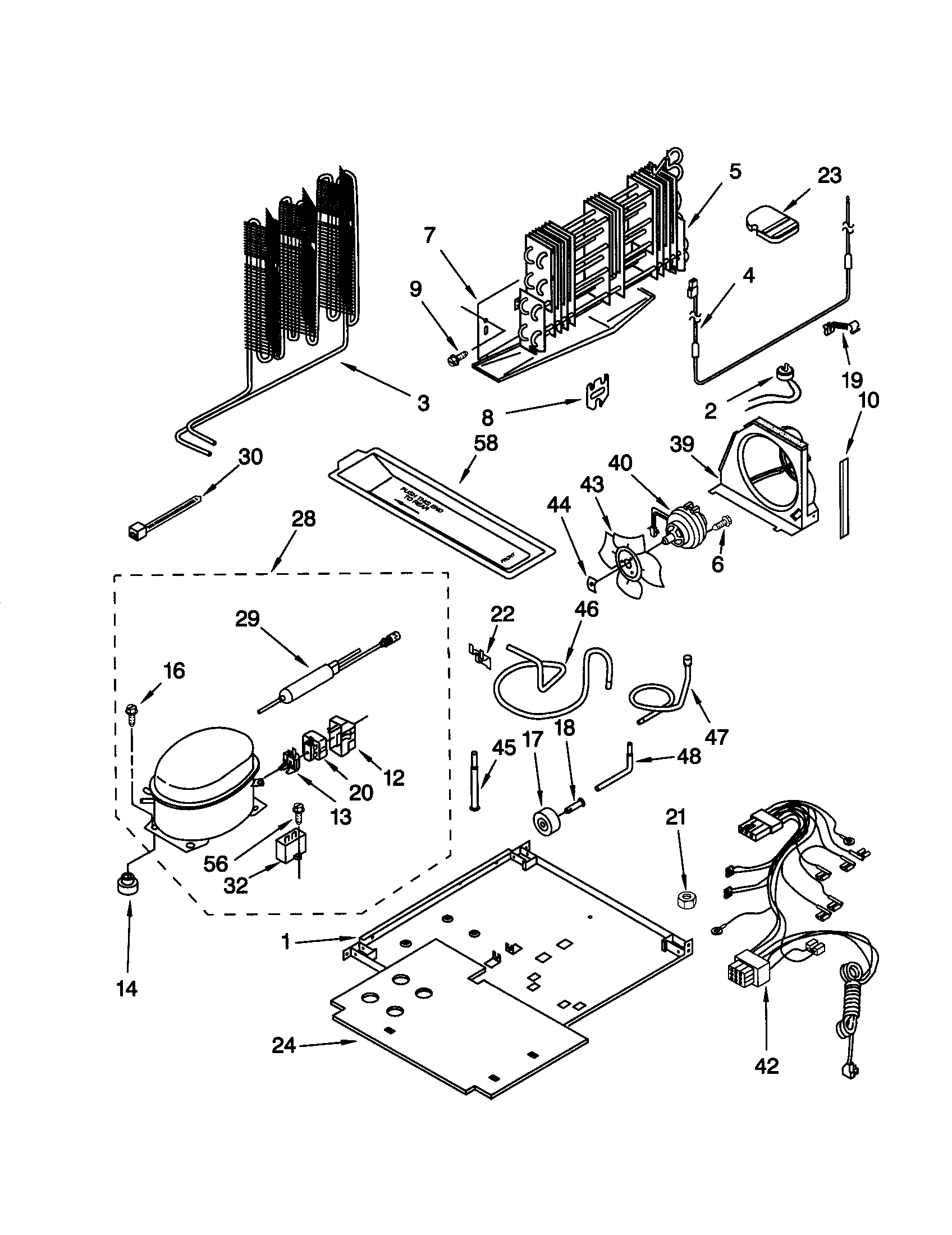Kenmore 10661892001 unit diagram
