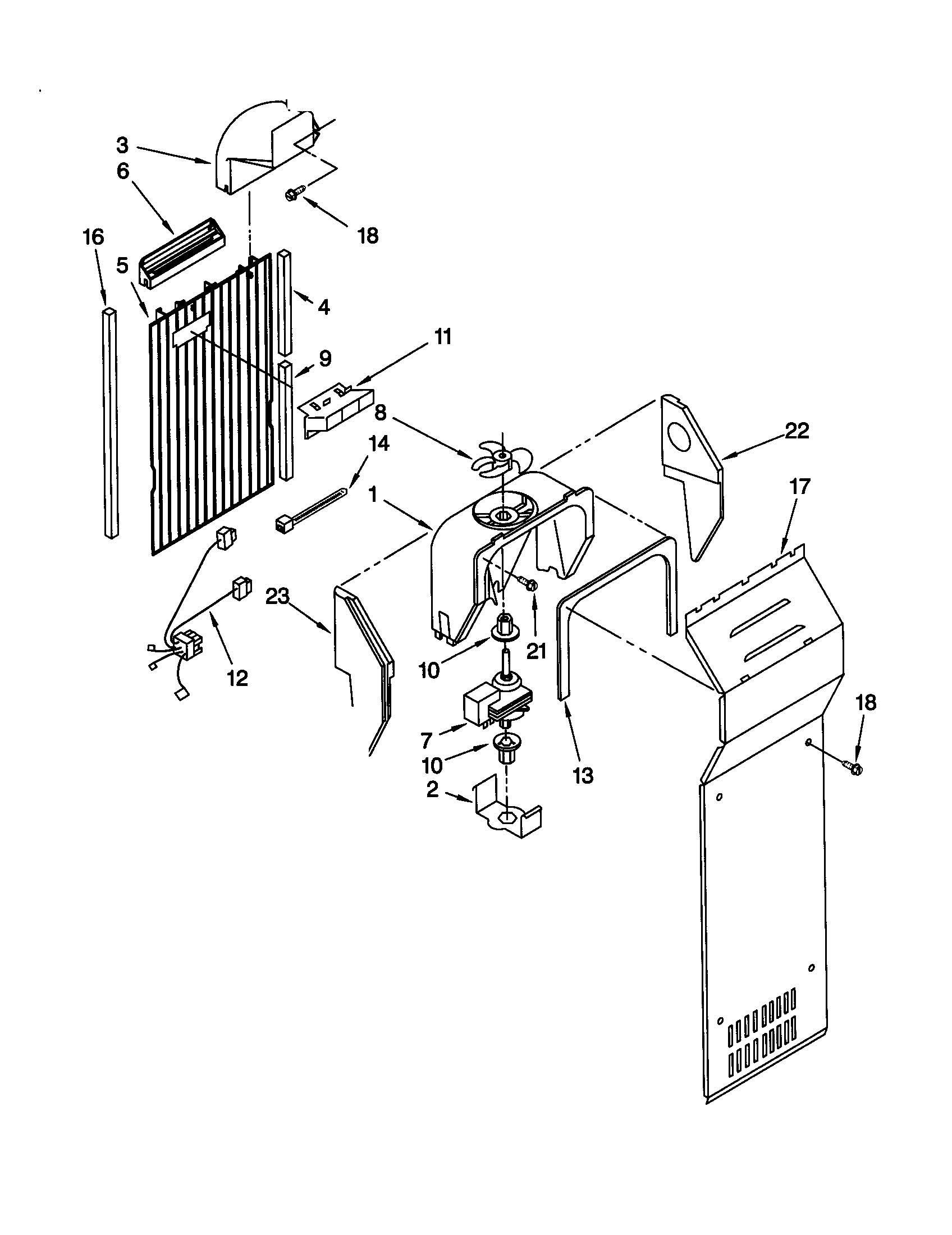 Kenmore 10659294993 air flow diagram