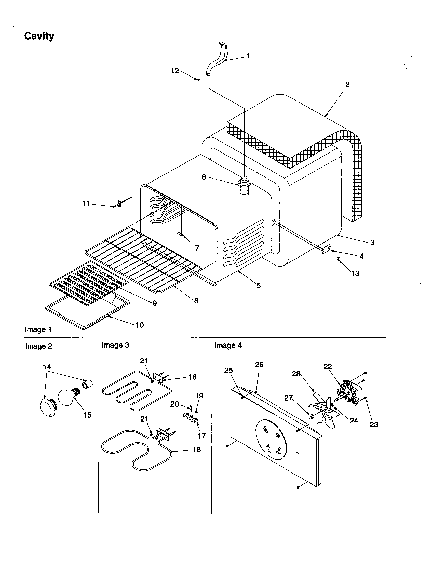 Amana ARTC7121WW-P1143843NWW cavity diagram