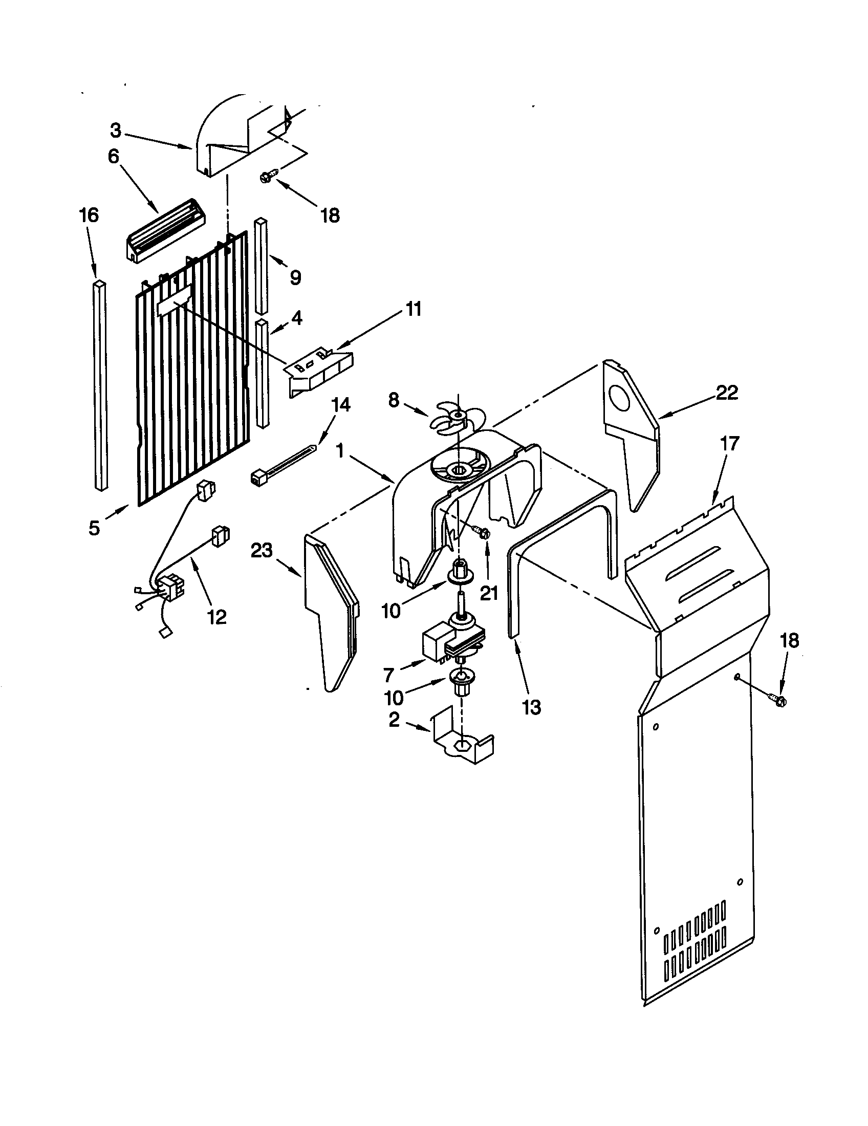 Kenmore 10659202992 air flow diagram