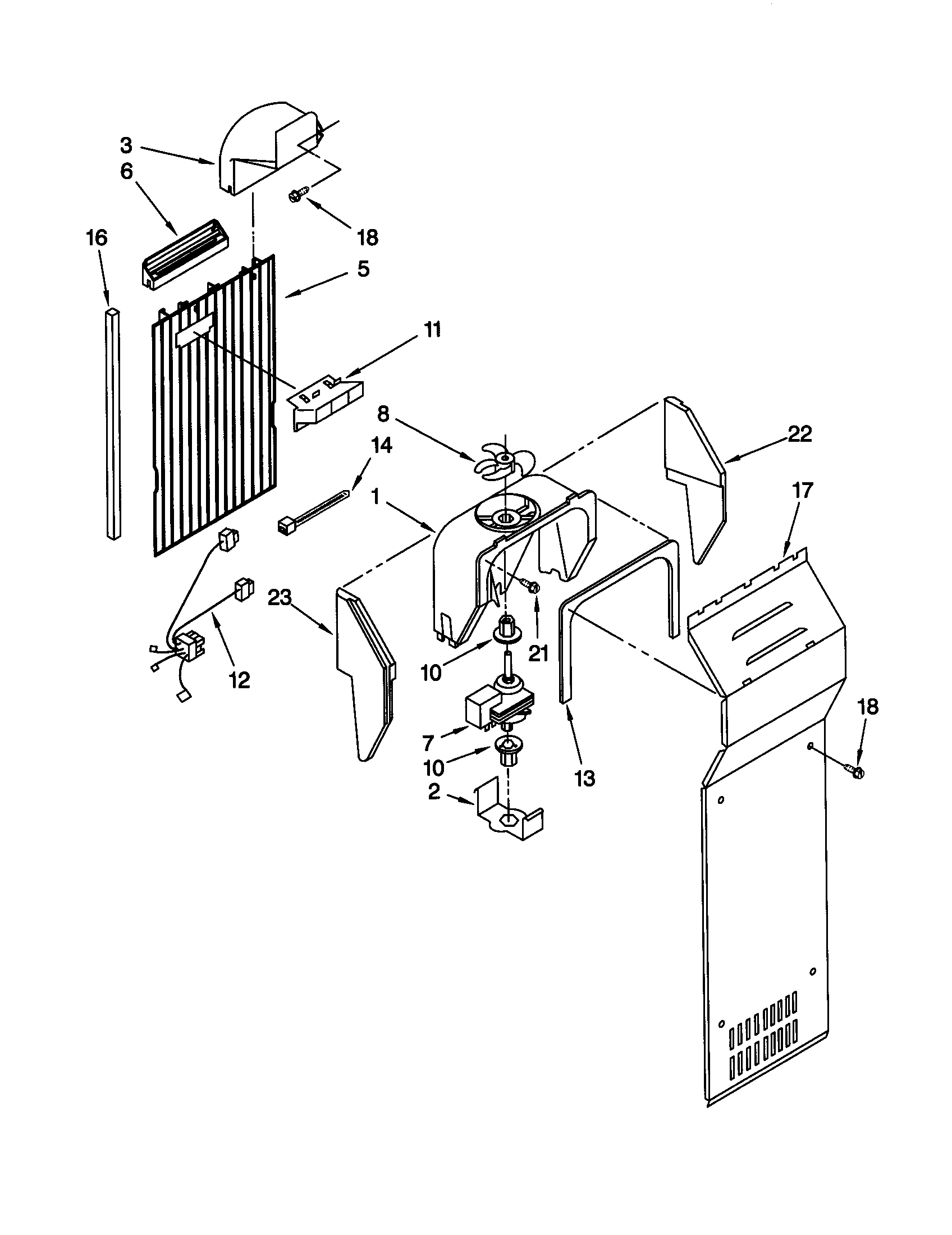 Kenmore 10659064993 air flow diagram