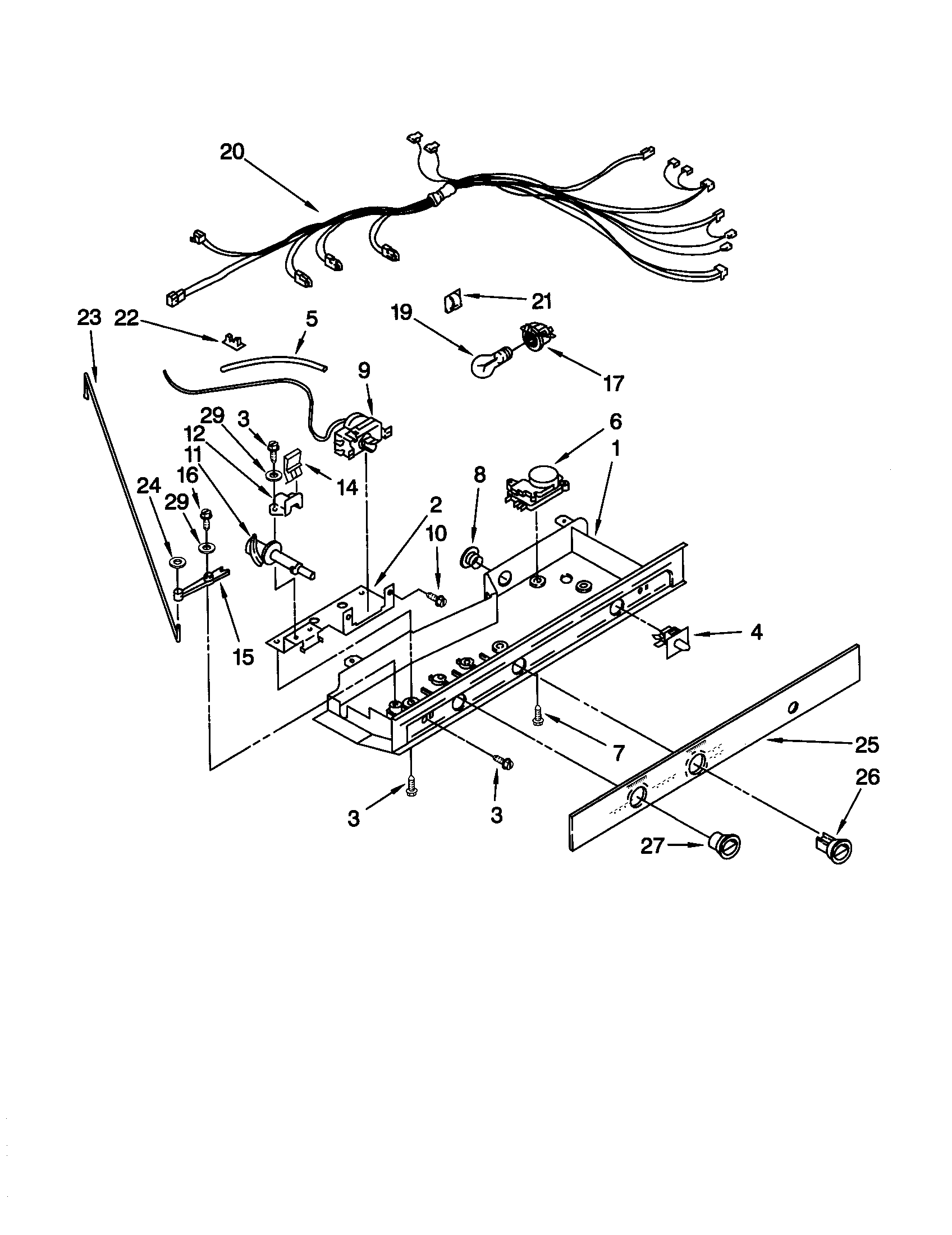 Kenmore 10659064993 control diagram