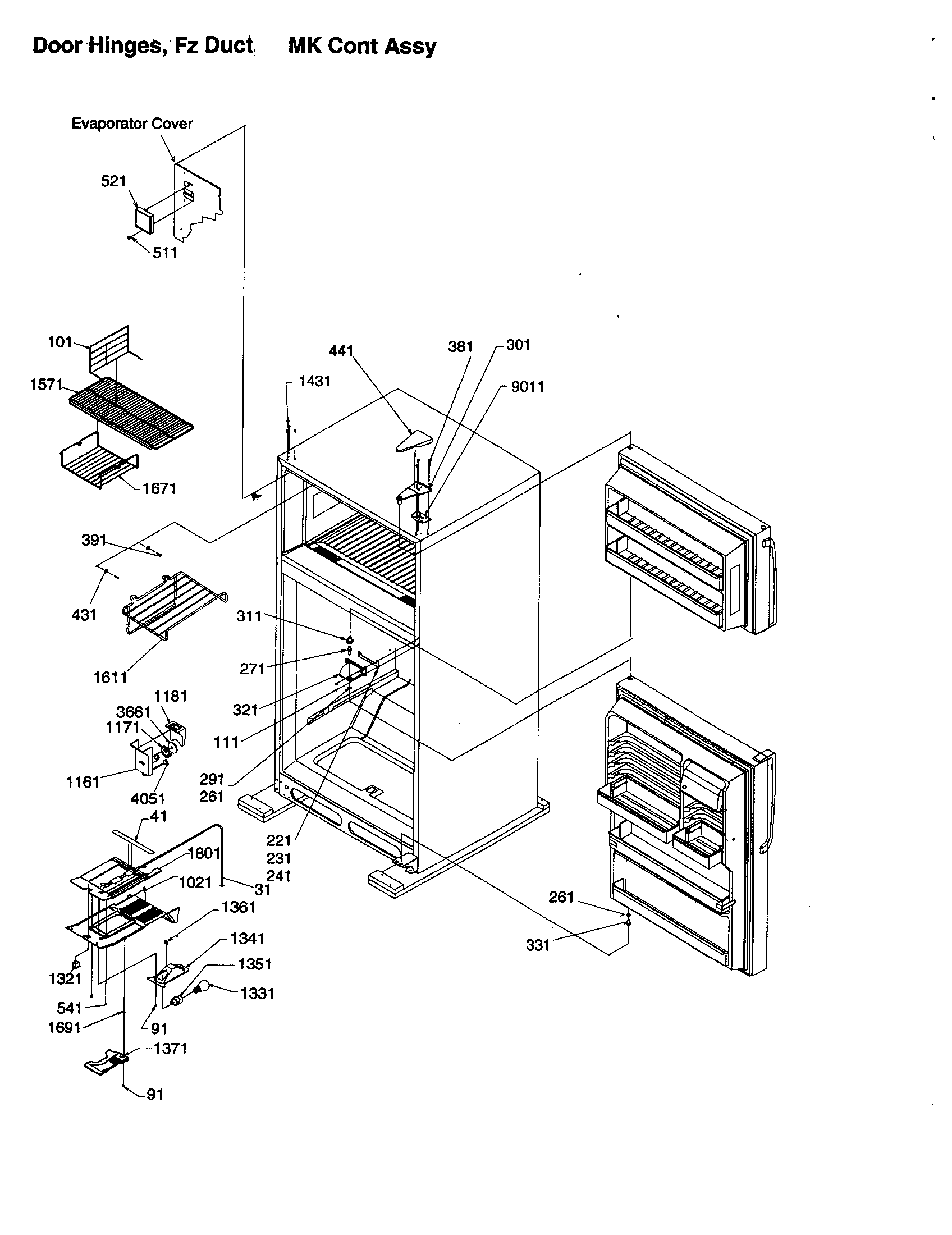 Amana ART2129ACR-PART2129AC0 door hinges,fz duct diagram