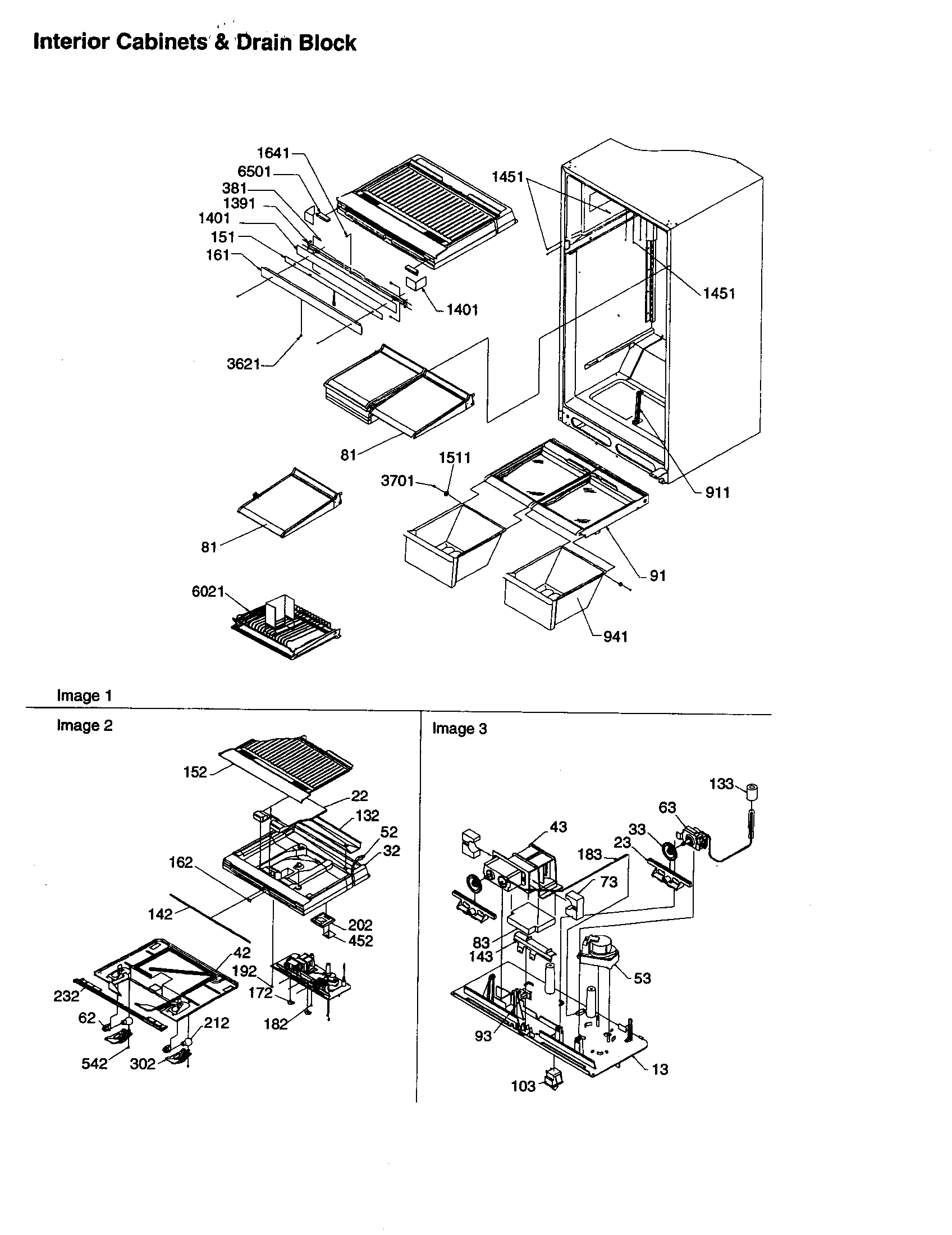Amana ART2129ACR-PART2129AC0 interior cabinets diagram
