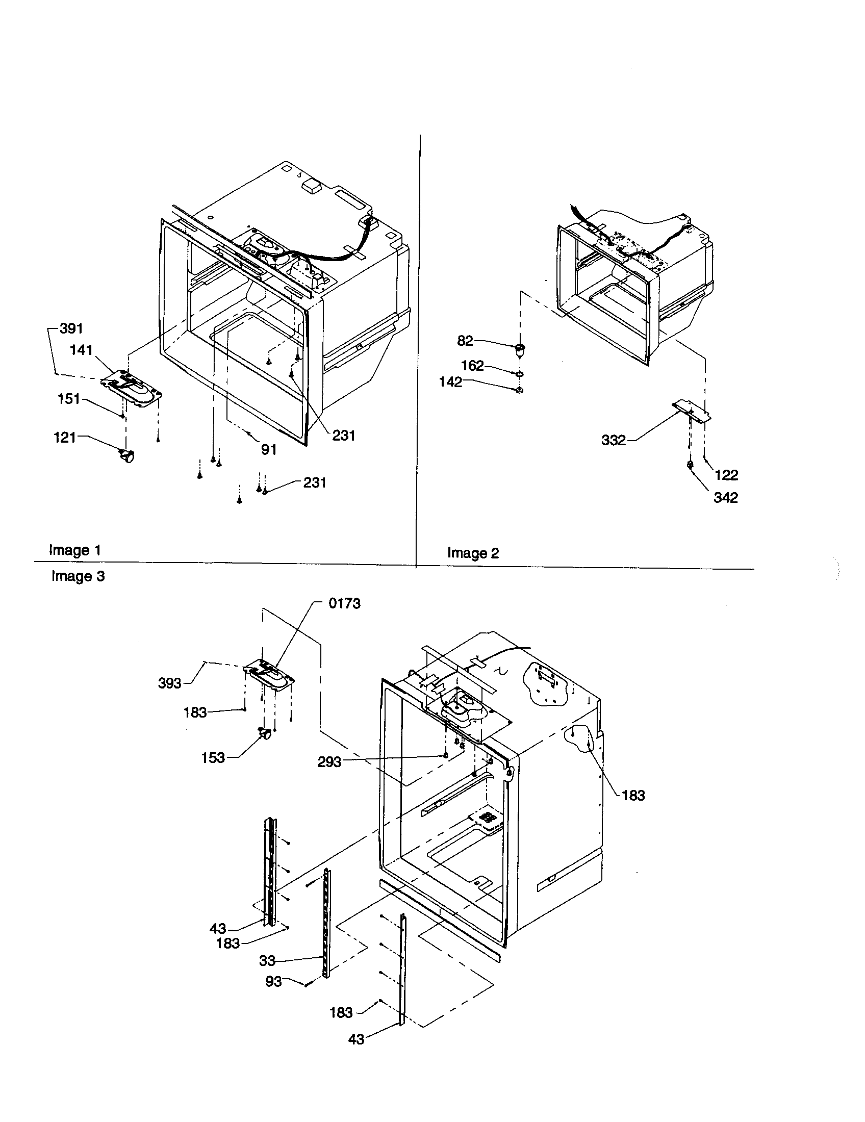 Amana BRF20VCPW-P1321306XW shelf ladders and light assembly diagram