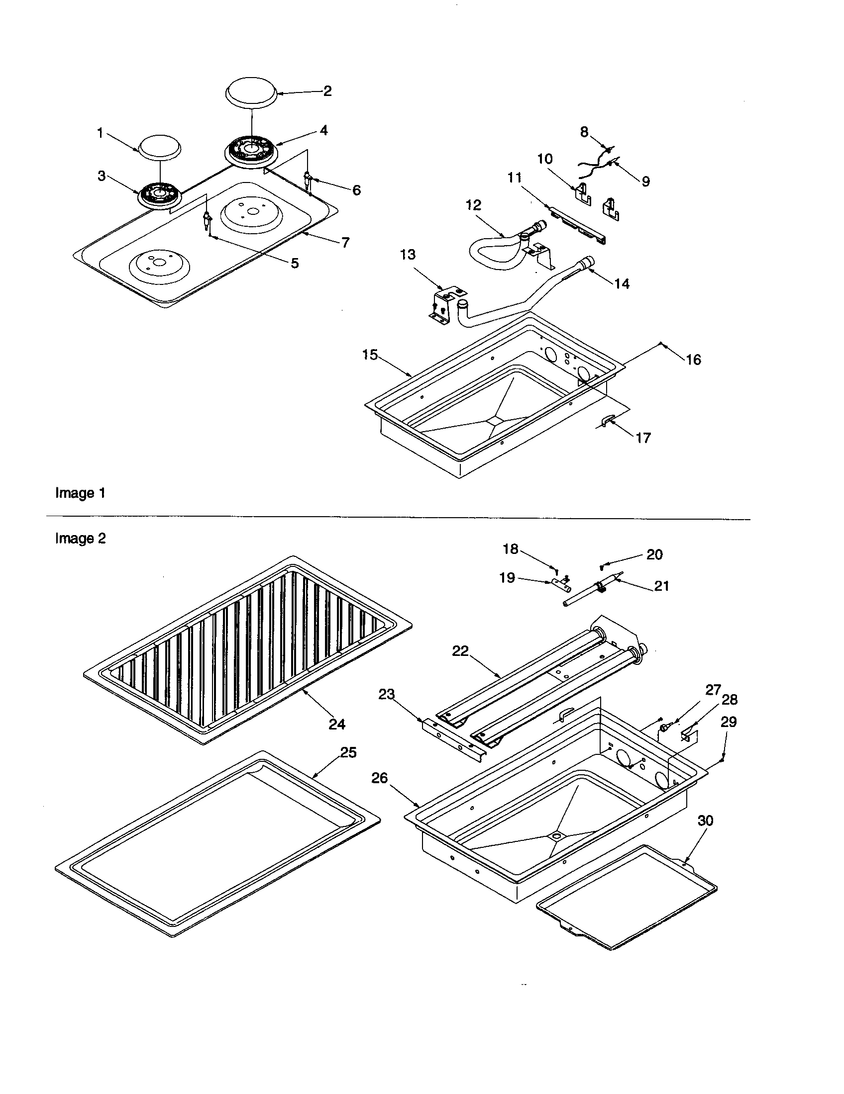 Amana AKGD3050CC-P1131632NCC burner diagram