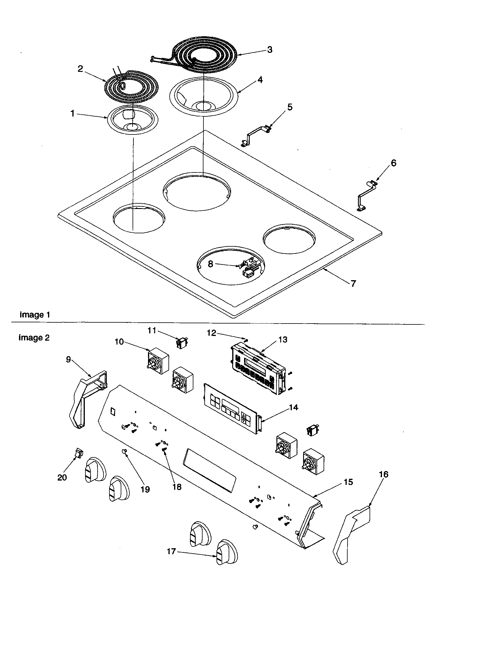 Amana ARRS6500LL-P1130691NLL main top and backguard diagram