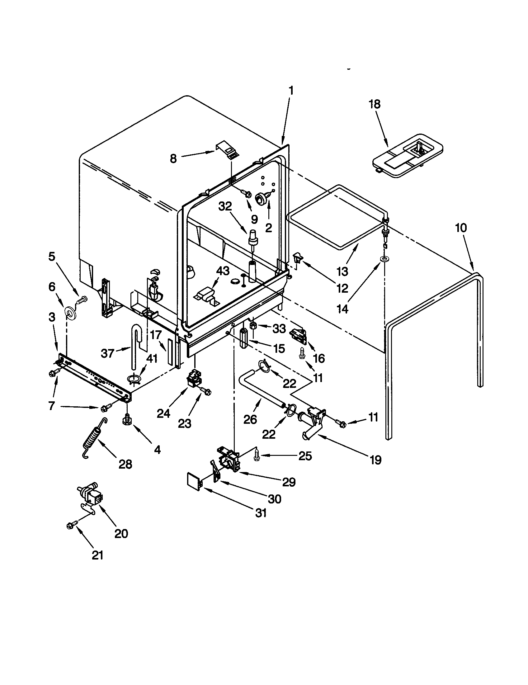 Kenmore 66517425792 tub assembly diagram
