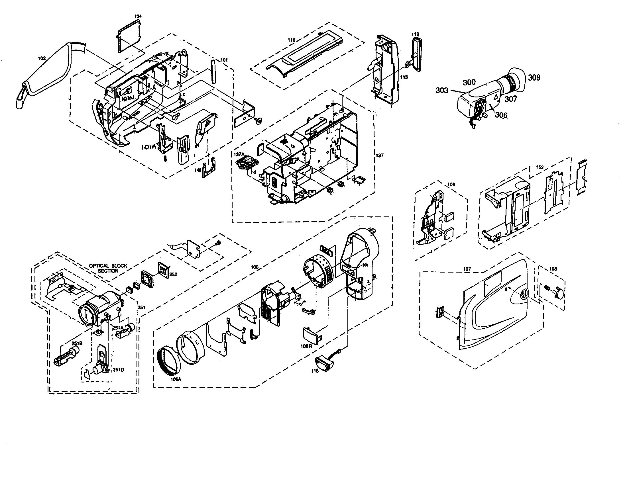 RCA CC6163 camcorder vhs-c diagram